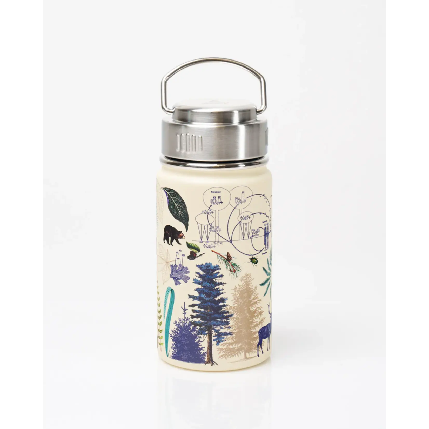 Cognitive Surplus Steel Bottle - Woodland Forest (12oz/18oz/32oz)