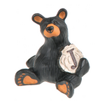 Peak Time Mini Alphabet Bear Figurine - Letter J