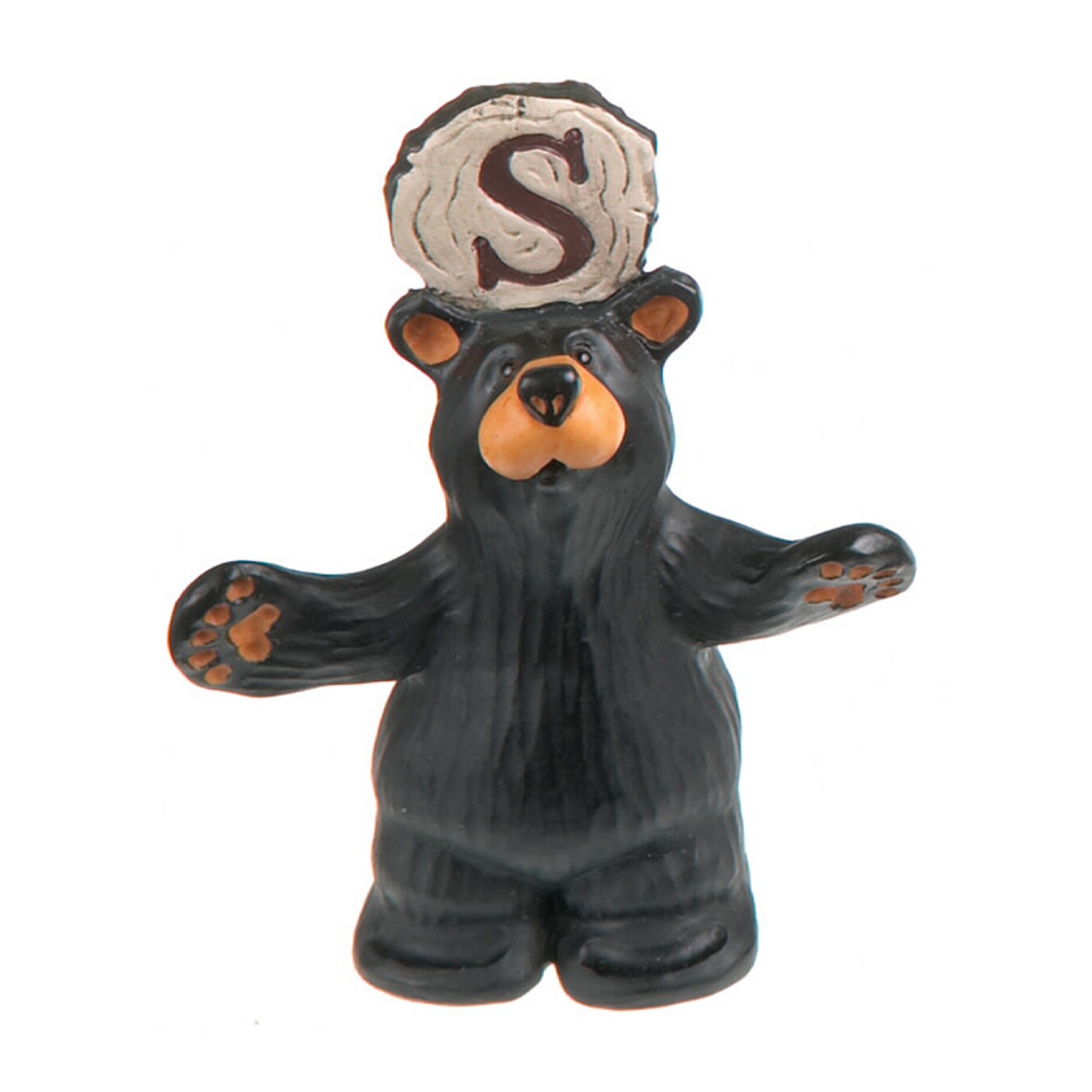 Peak Time Mini Alphabet Bear Figurine - Letter S
