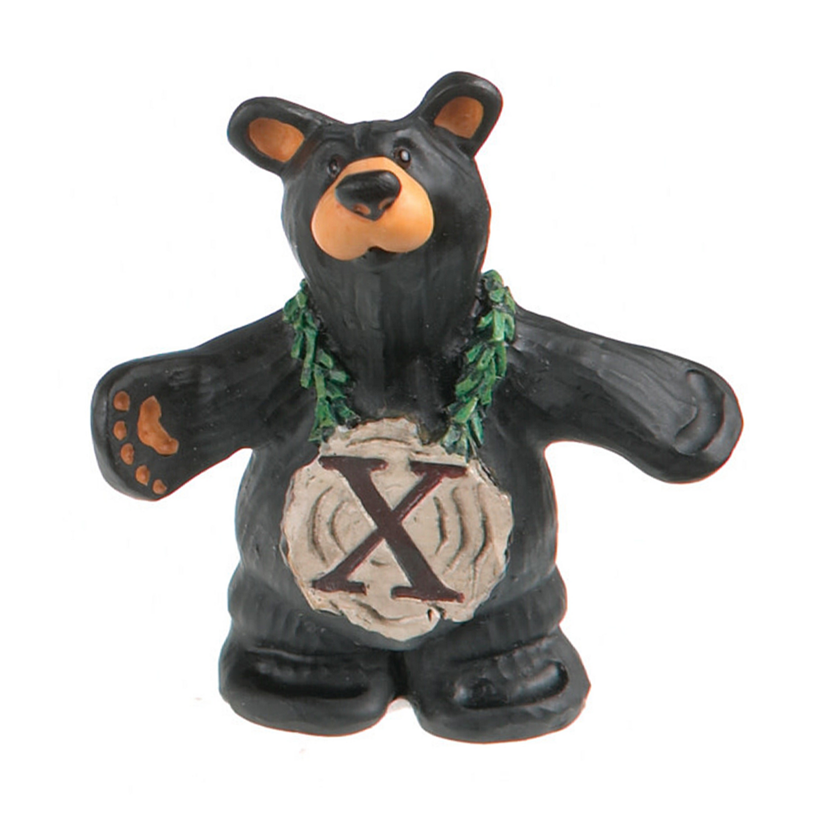 Peak Time Mini Alphabet Bear Figurine - Letter X