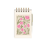 Lady Jayne Spiral Jotter Notepad & Pen - Tulips