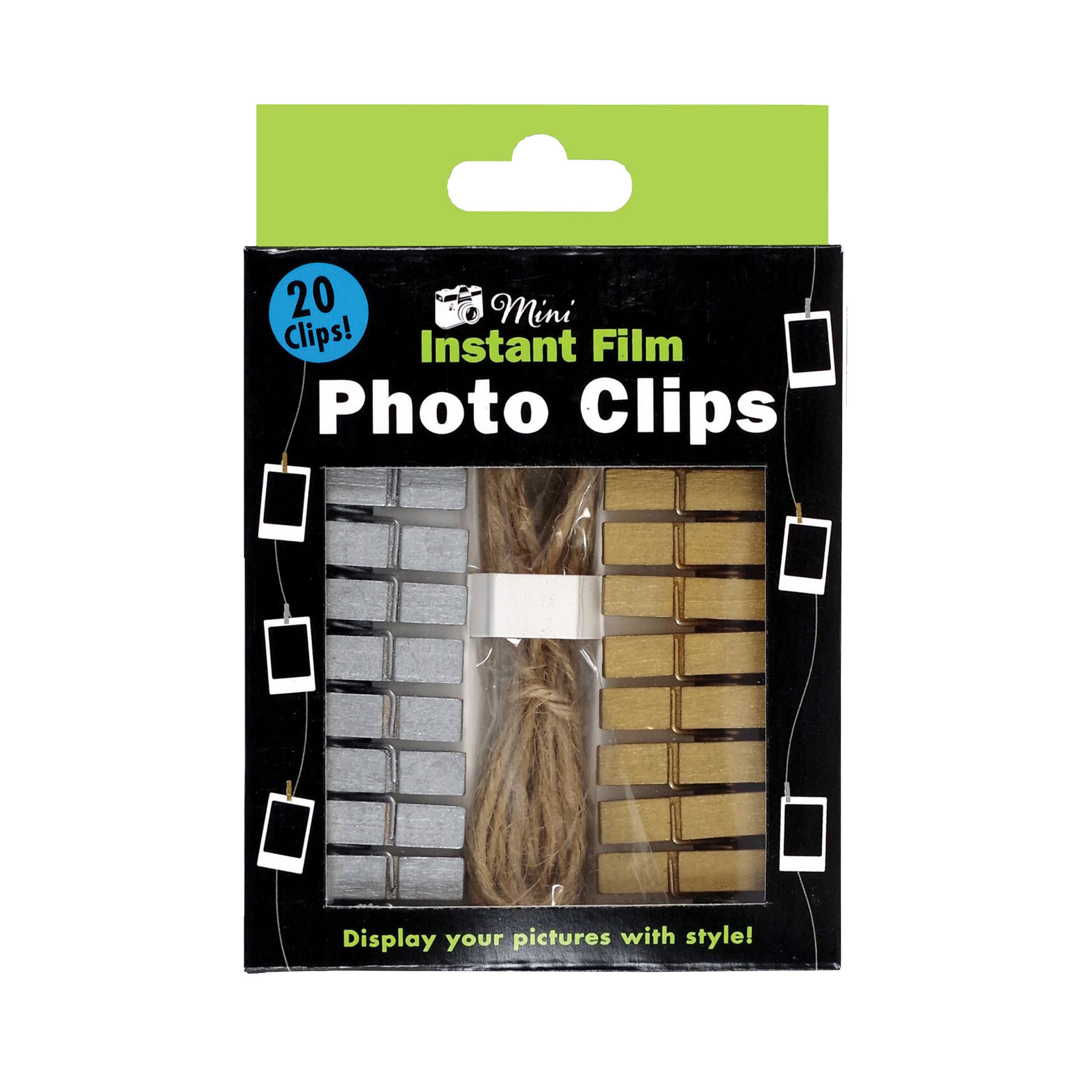 Peter Pauper Press Photo Clips - Instant Film - Gold/Silver