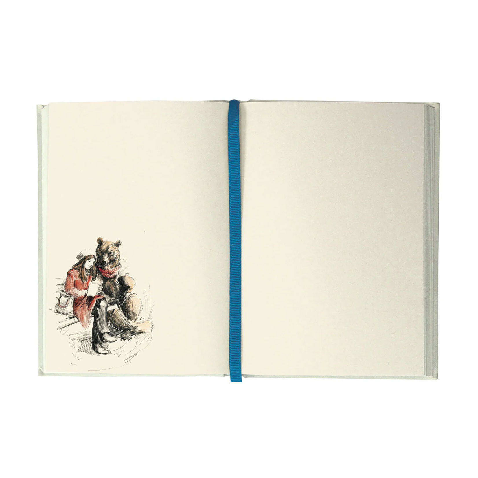 Roger la Borde Illustrated Journal - Flying Bear (Blue)