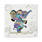 Bug Art Ceramic Coaster - Elly Elephant