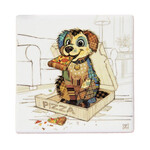 Bug Art Ceramic Coaster - Pedro Pup
