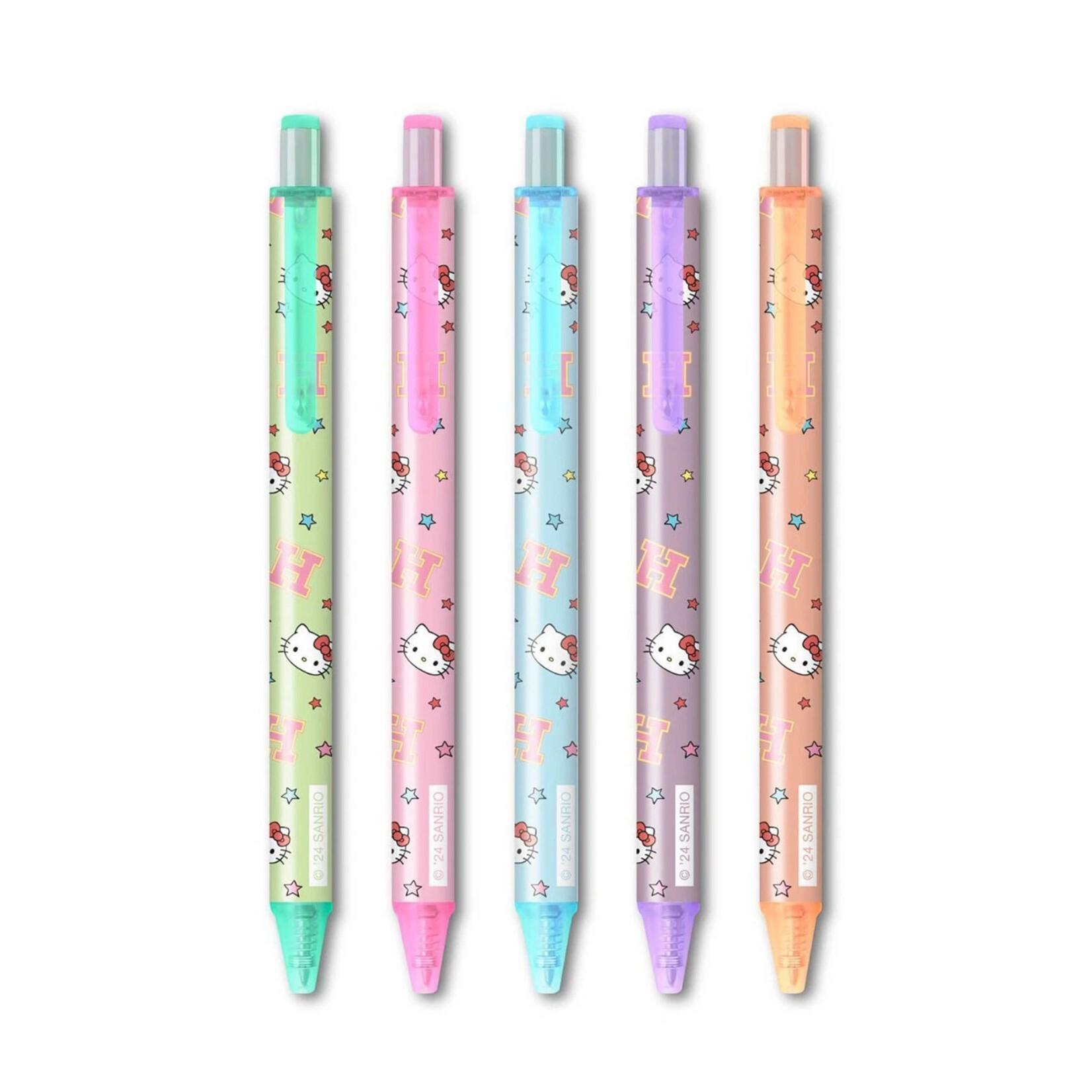 Hello Kitty Multi-Color Gel Pen Set - College Letters