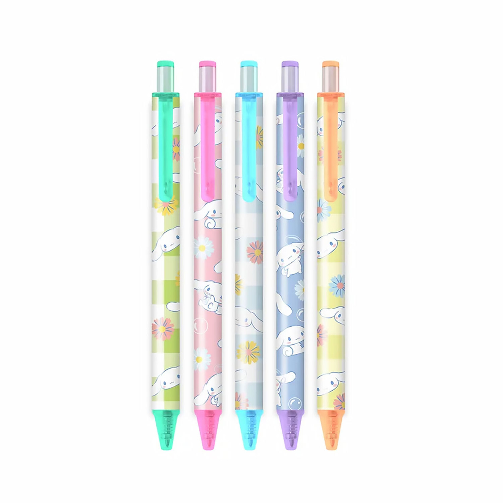 Hello Kitty Cinnamoroll Multi-Color Gel Pen Set - Sweet Daisies
