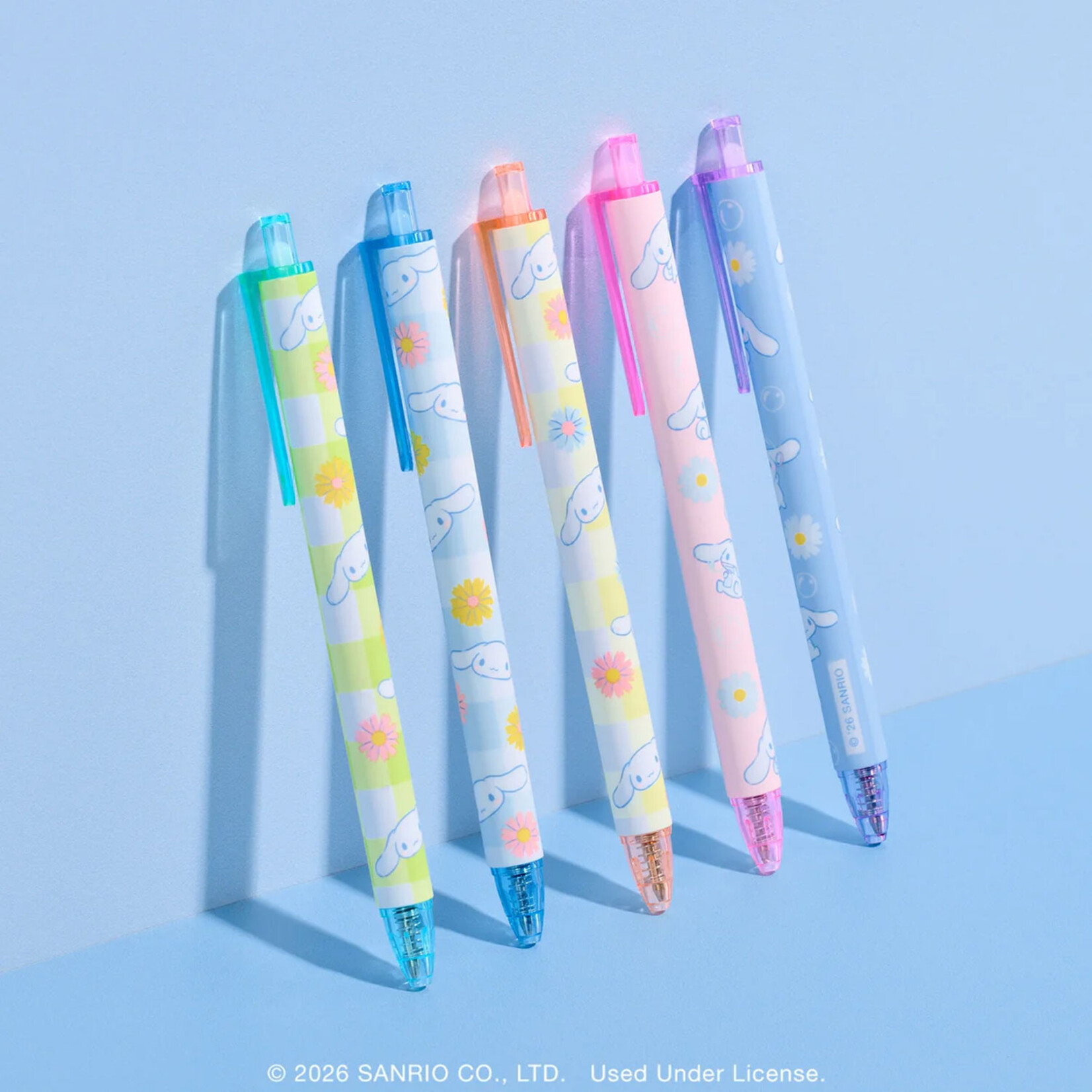 Hello Kitty Cinnamoroll Multi-Color Gel Pen Set - Sweet Daisies