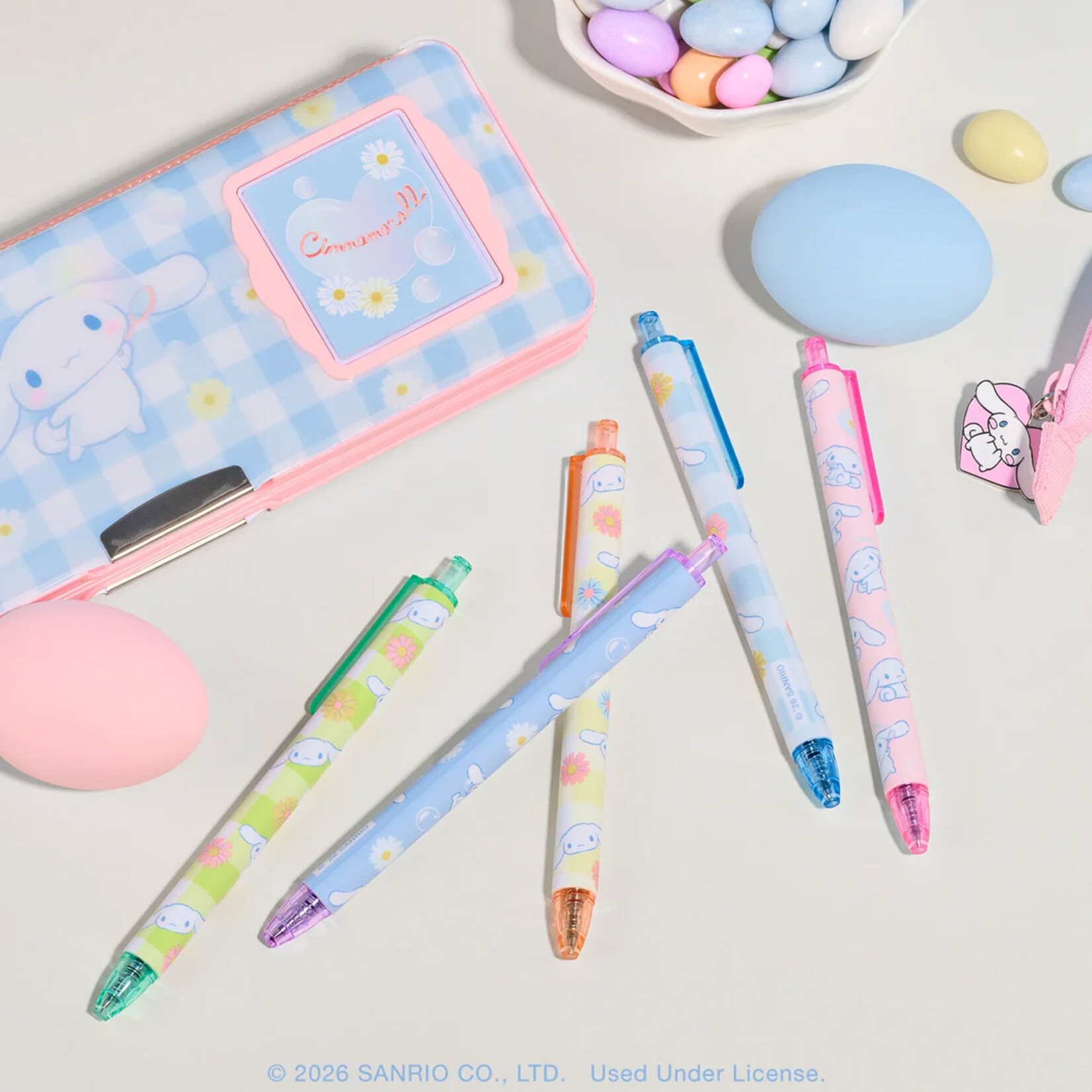 Hello Kitty Cinnamoroll Multi-Color Gel Pen Set - Sweet Daisies