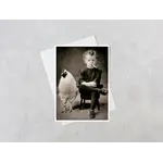 Salty Alyce Greeting Card - Smoking Boy with Chicken