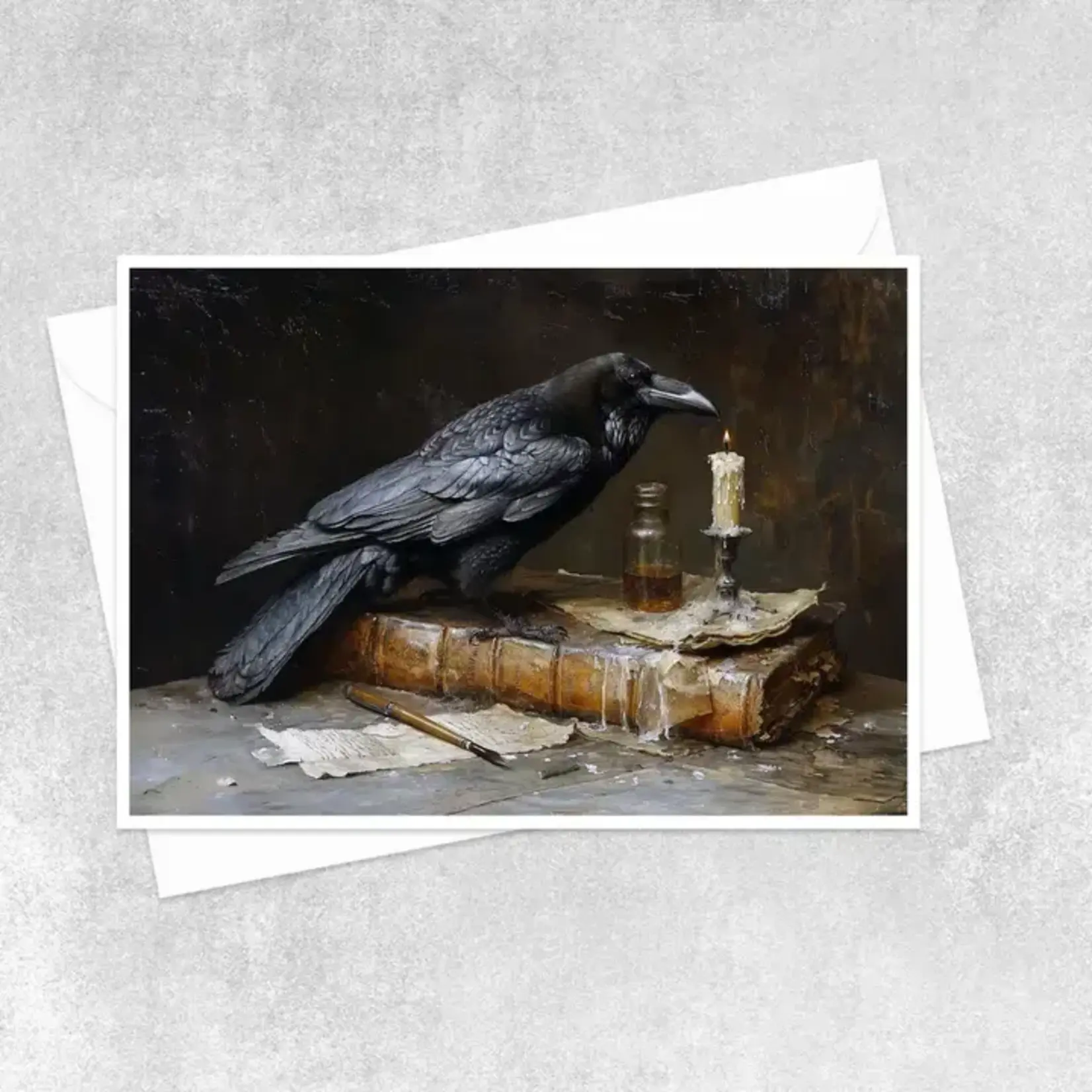 Salty Alyce Greeting Card - Raven's Tale: Shadows of Ink