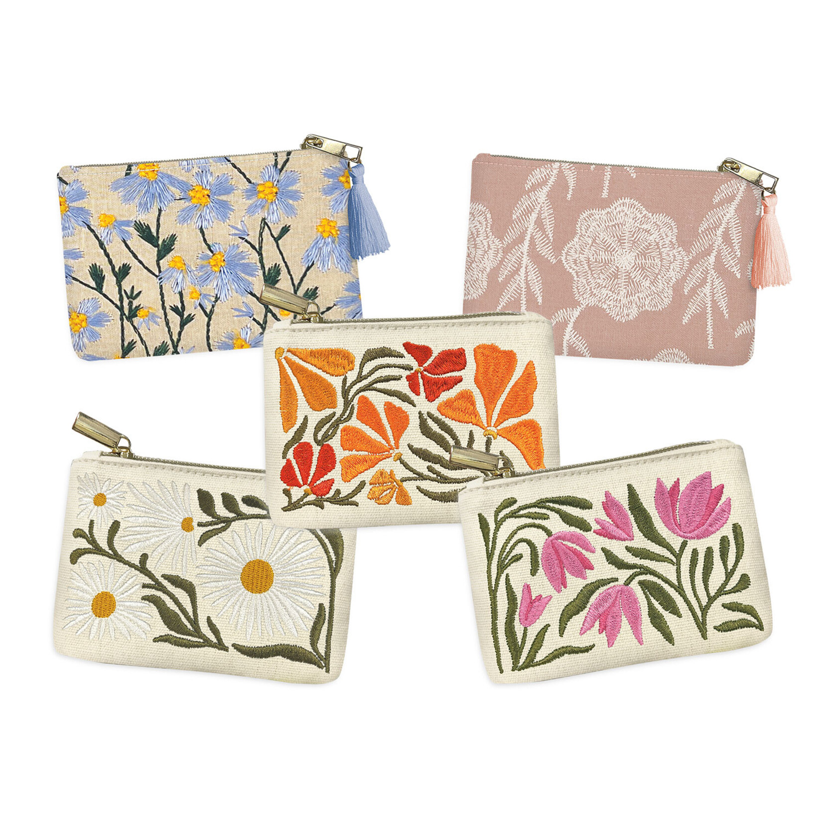 Lady Jayne Embroidered Coin Pouch - Assorted Styles