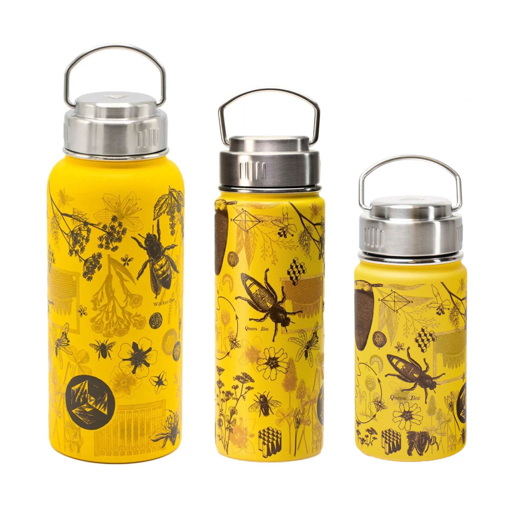 Cognitive Surplus Stainless Steel Bottle - Honey Bee (12oz/18oz/32oz)