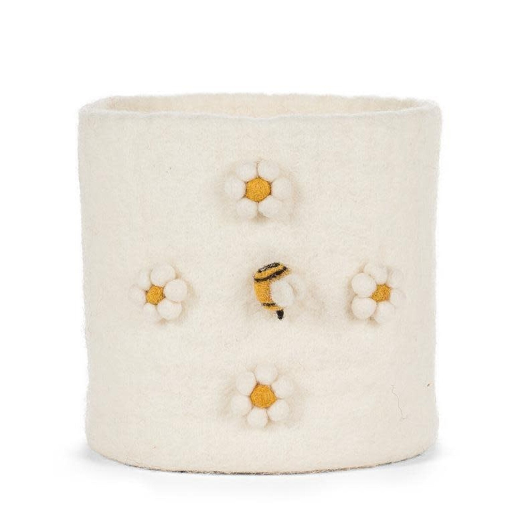 Abbott Wool Felt Planter - Bee Pompom (Small / Large)