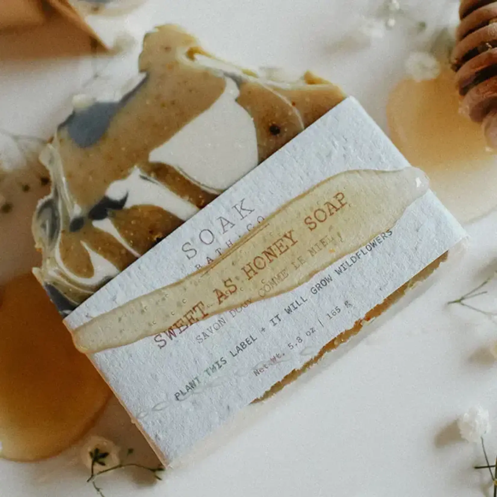 SOAK Bath Co Soap Bar - Sweet as Honey