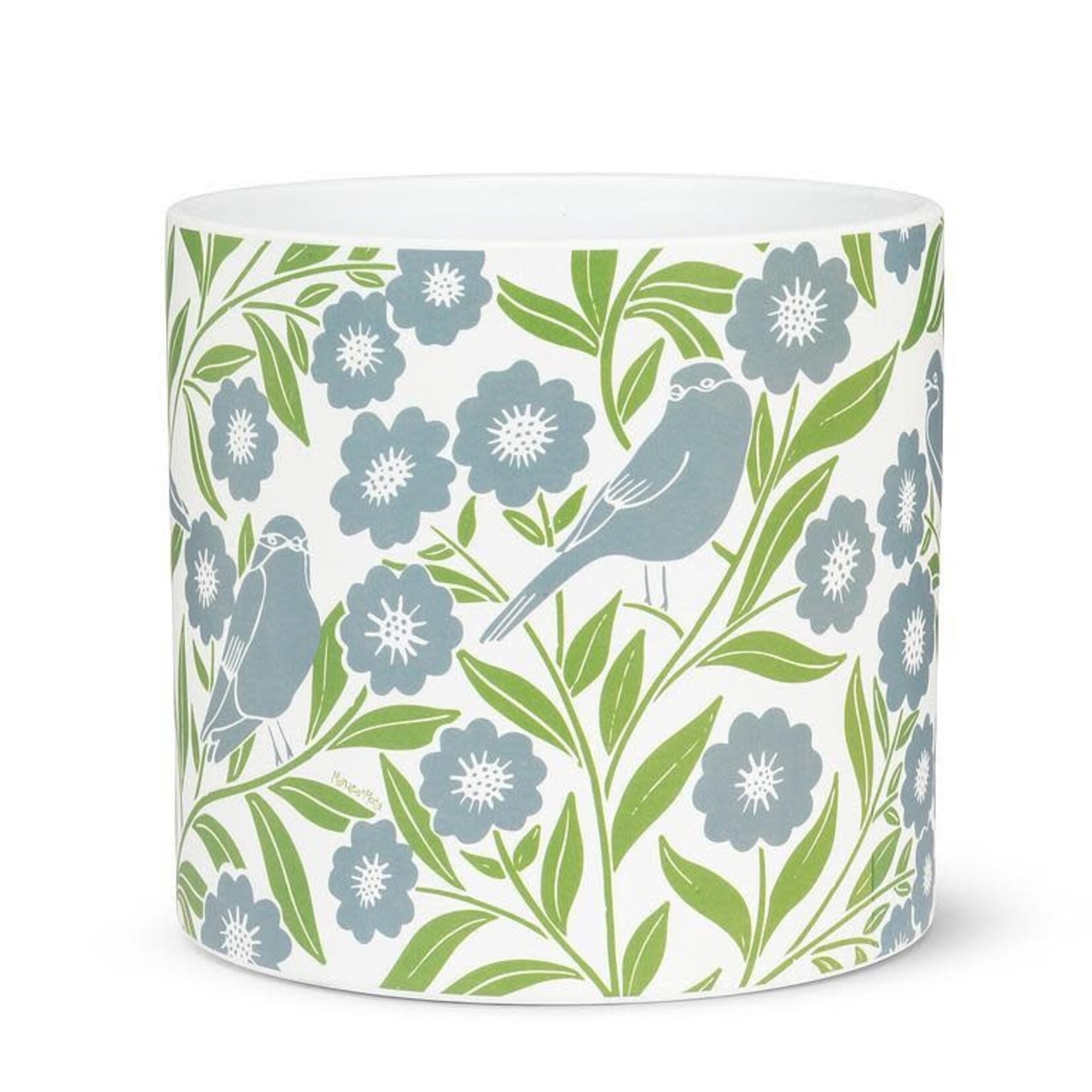 Ceramic Planter - Leaves & Birds (Small / Large)