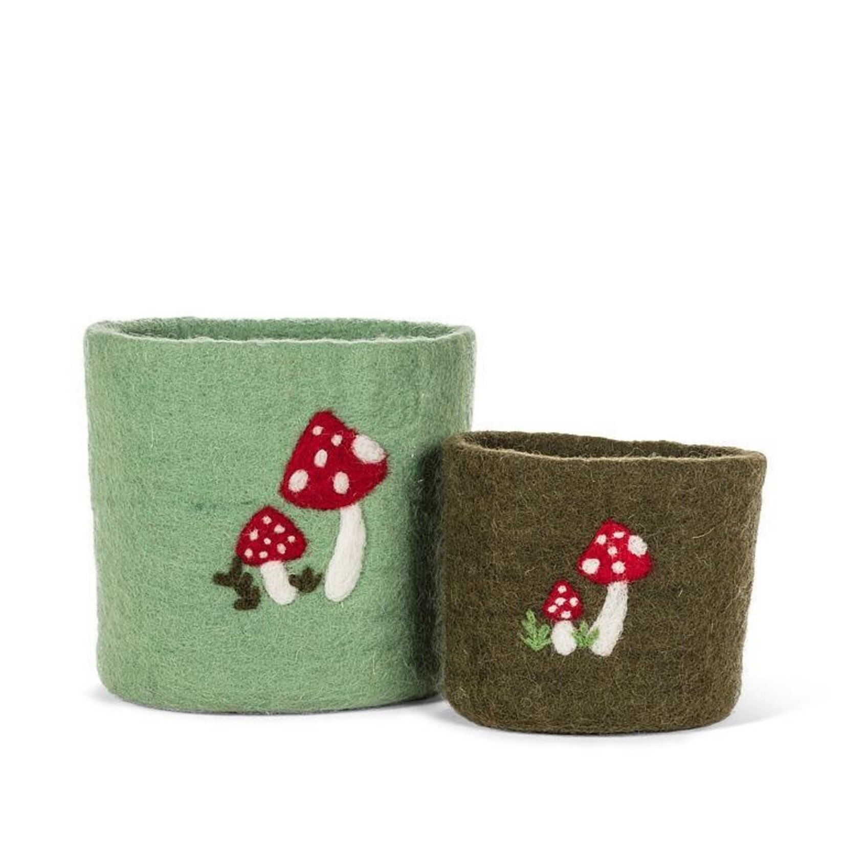 Abbott Wool Felt Planter - Mushrooms (Small / Large)