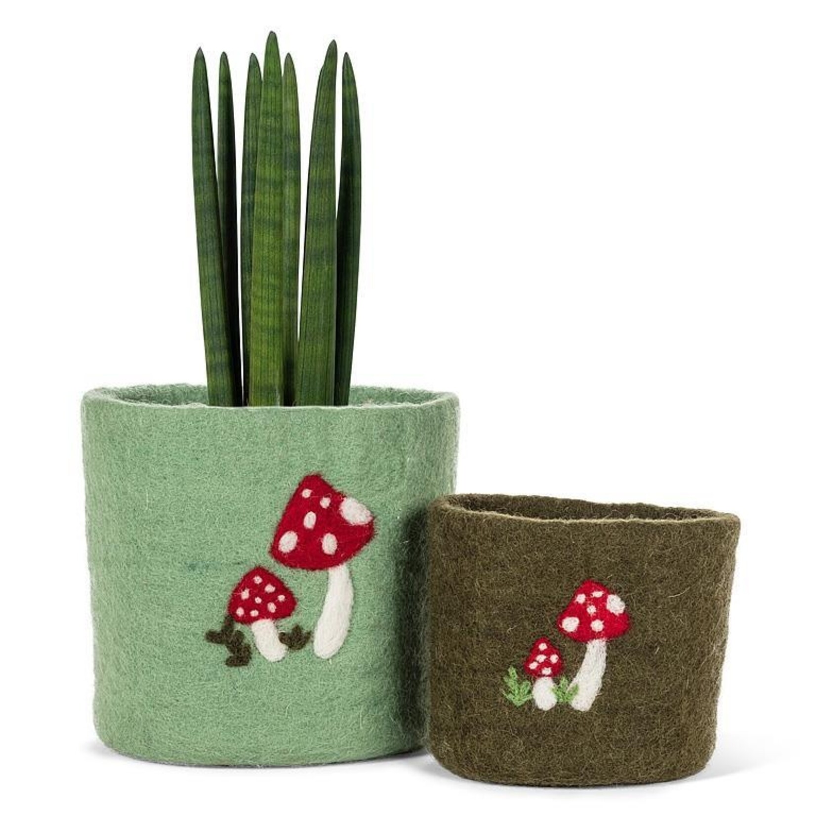 Abbott Wool Felt Planter - Mushrooms (Small / Large)