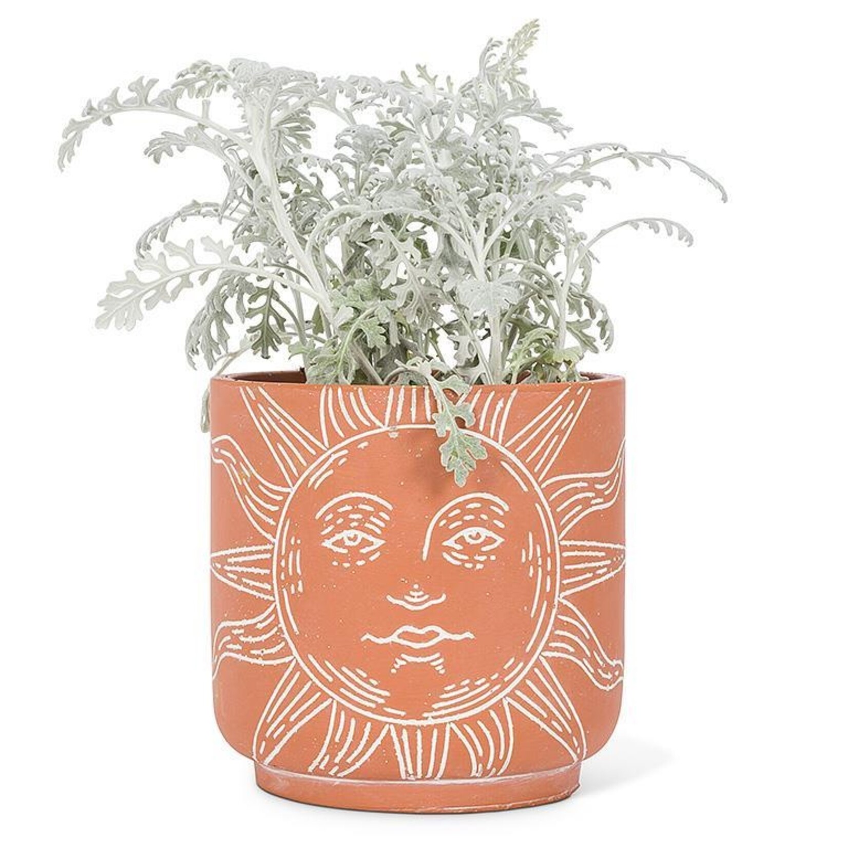 Terracotta Planter - Sun Face