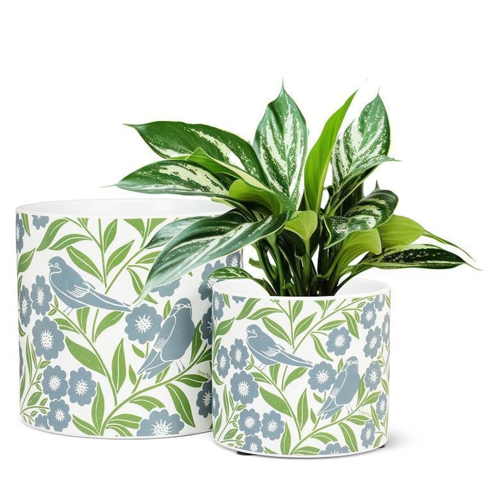 Abbott Ceramic Planter - Leaves & Birds (Small / Large)