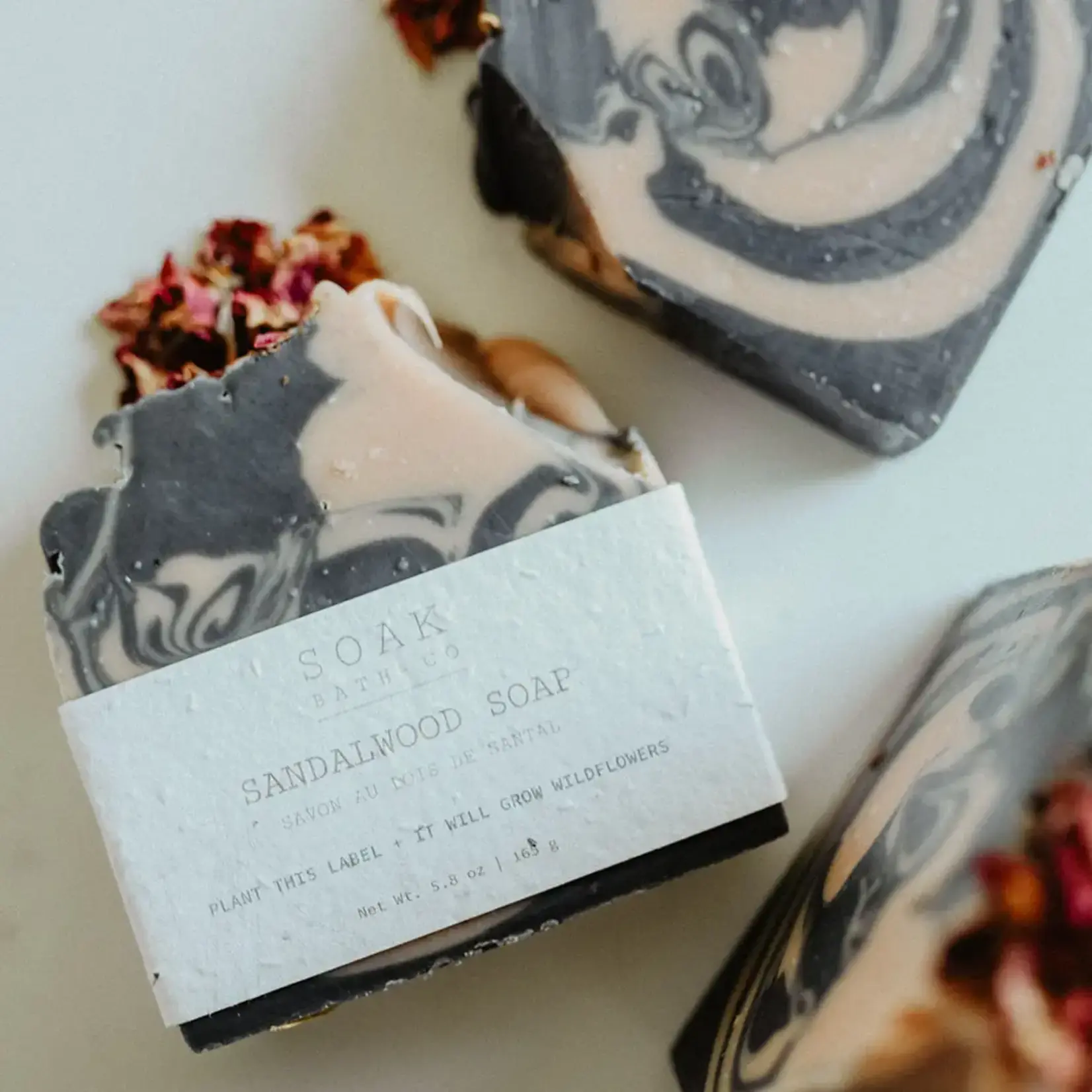 SOAK Bath Co Soap Bar - Sandalwood