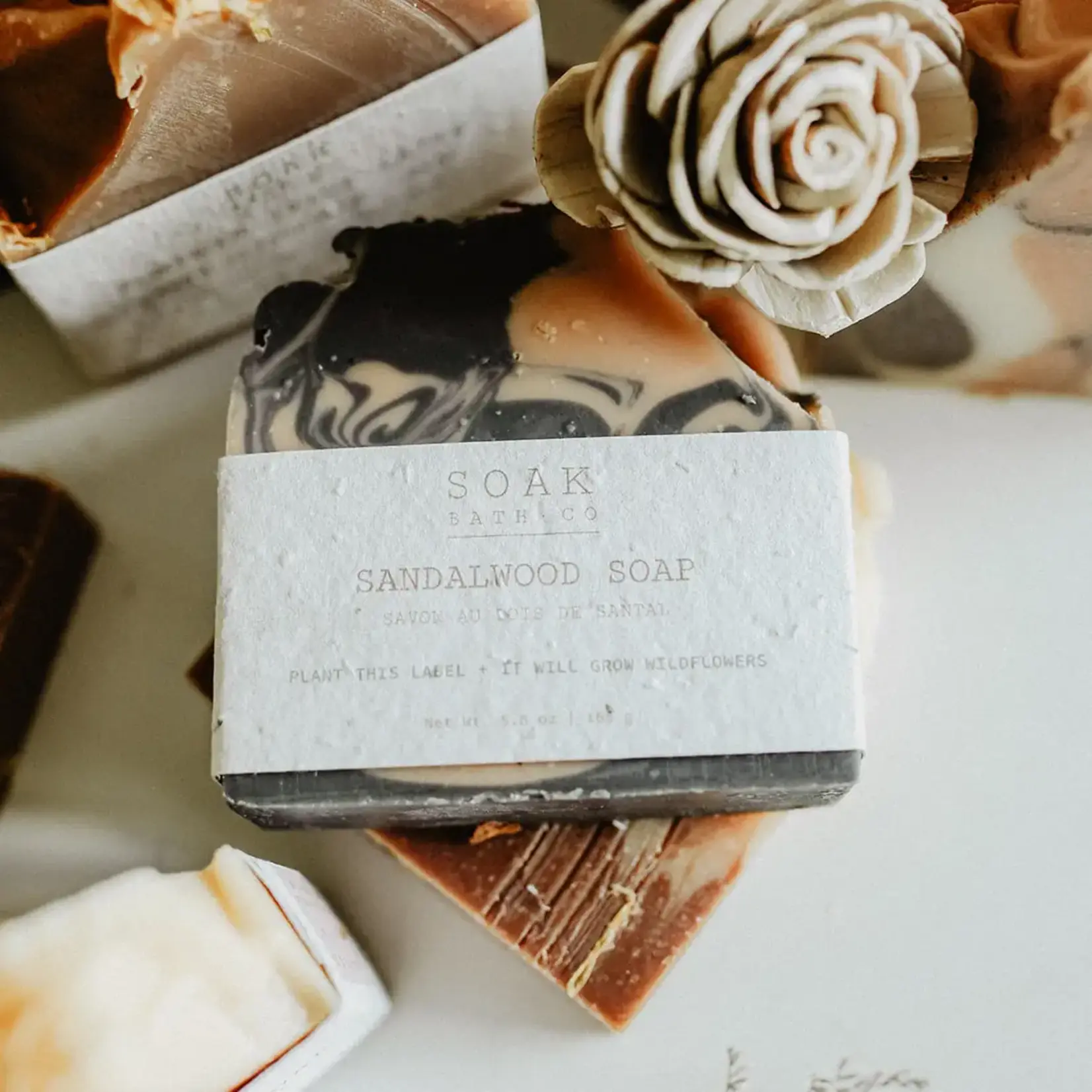 SOAK Bath Co Soap Bar - Sandalwood