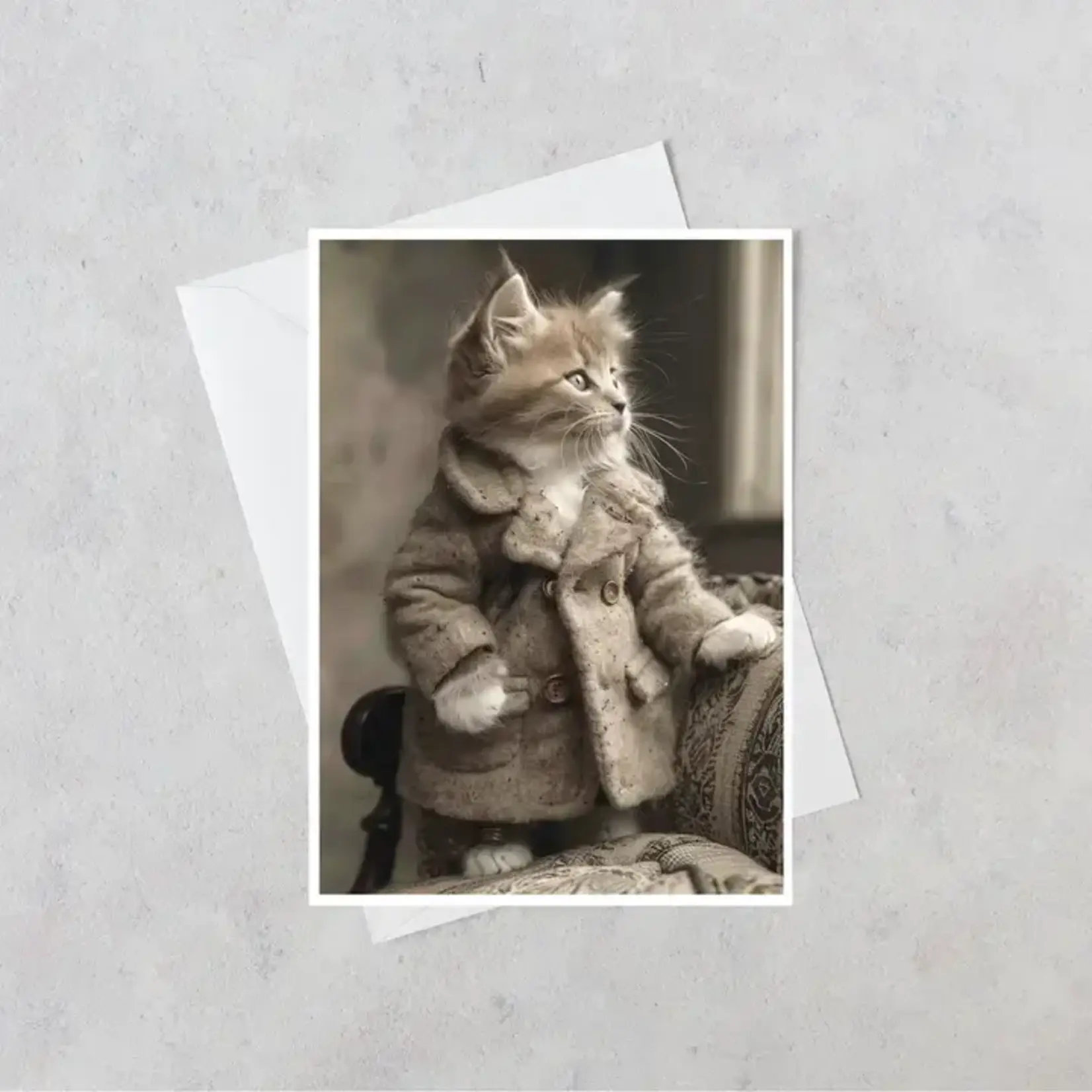 Salty Alyce Greeting Card - Philosopher Cat
