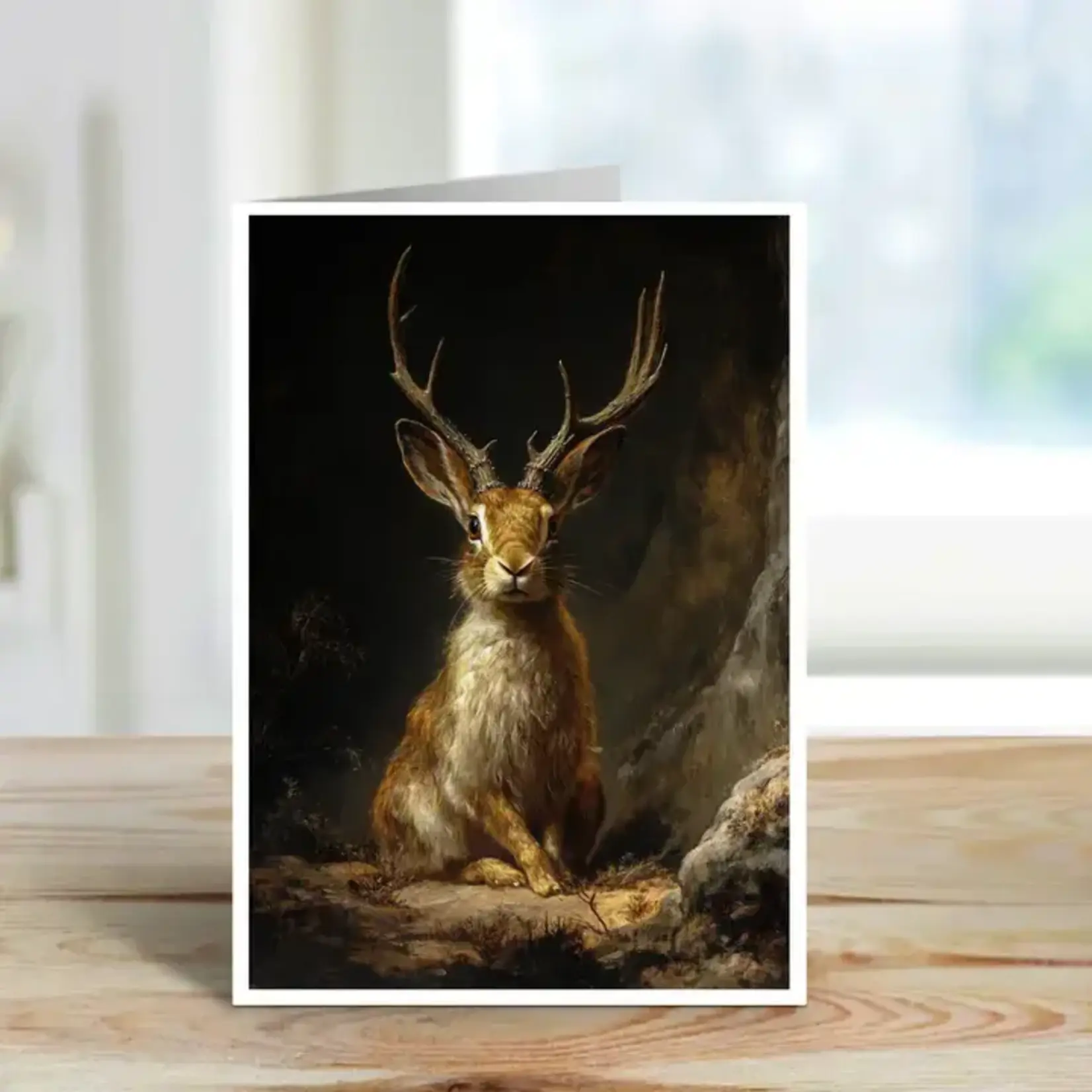 Salty Alyce Greeting Card - Legend of the Jackalope