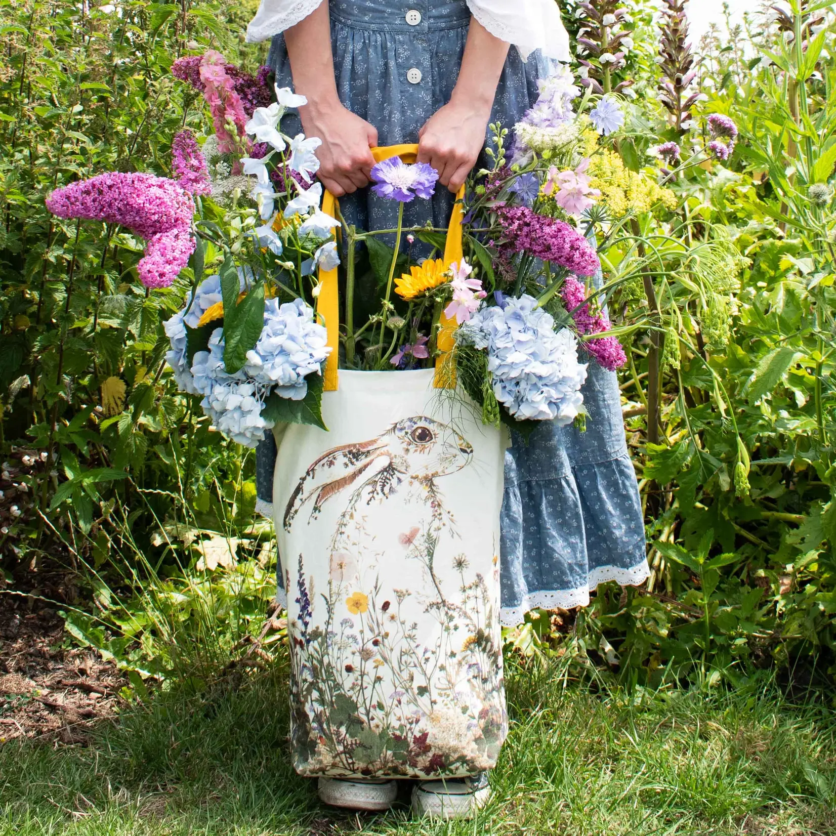 Museums & Galleries Tote - Wildflower Hare