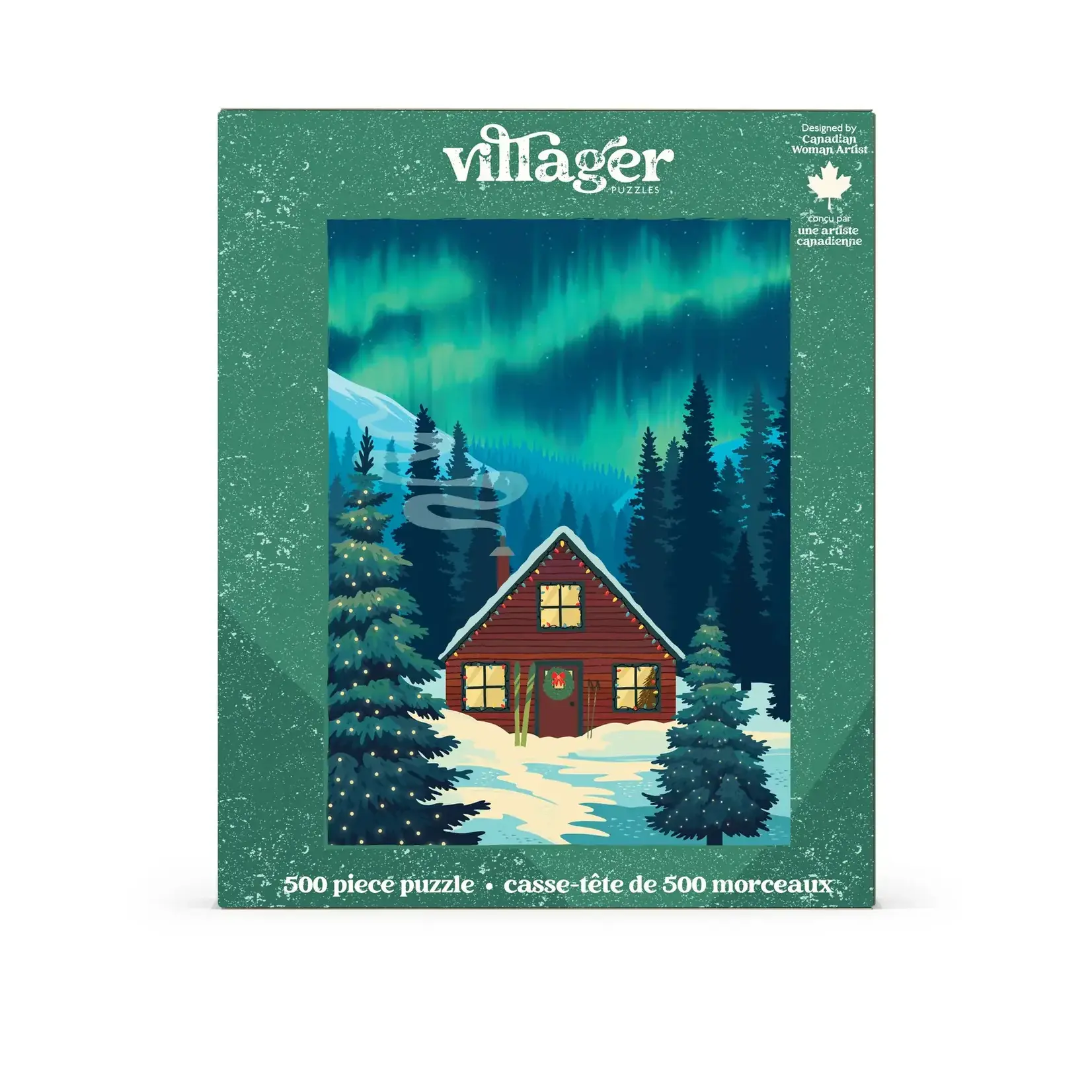 Villager Puzzles Jigsaw Puzzle - Northern Cabin (500-Piece)
