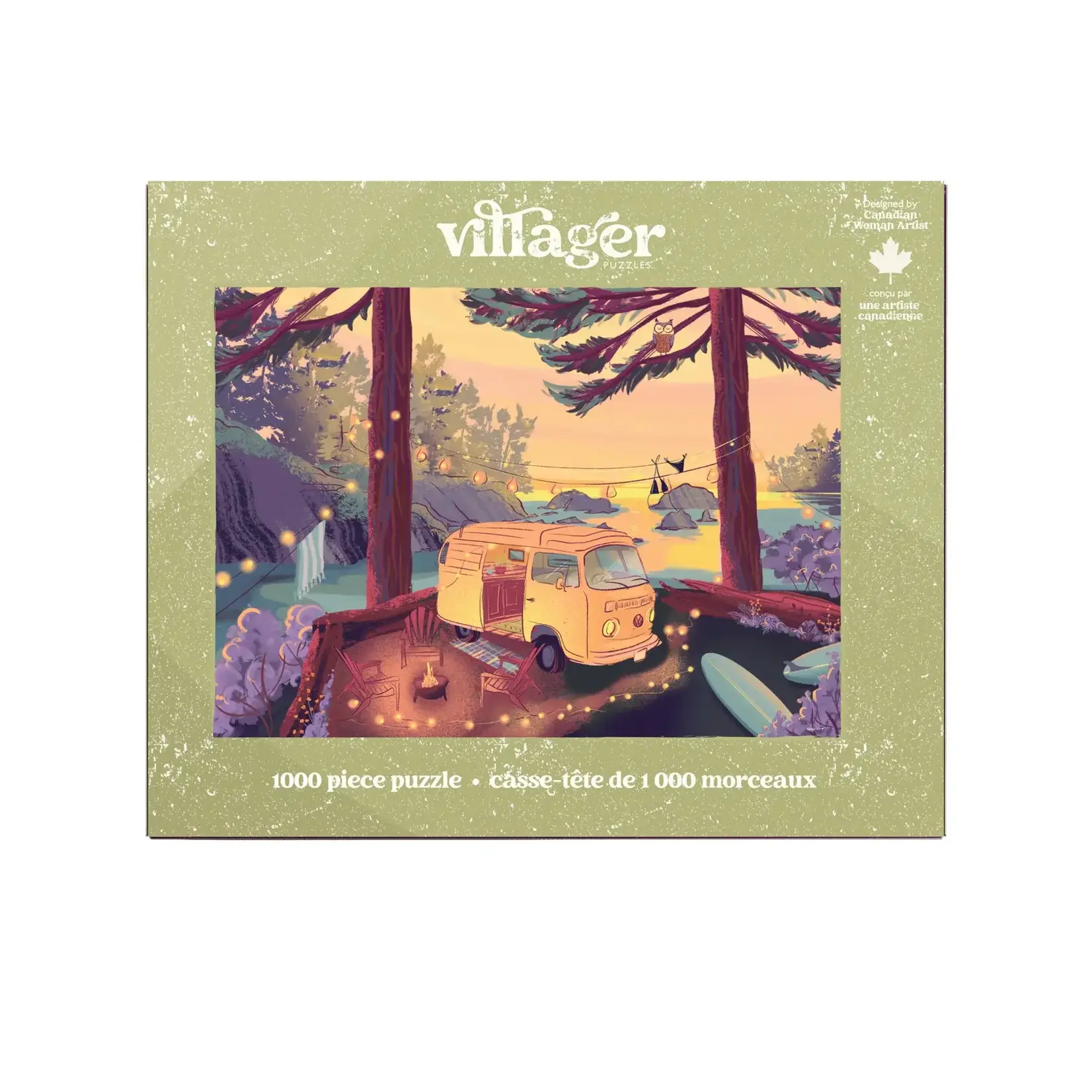 Villager Puzzles Jigsaw Puzzle - Twilight Campsite (1000-Piece)