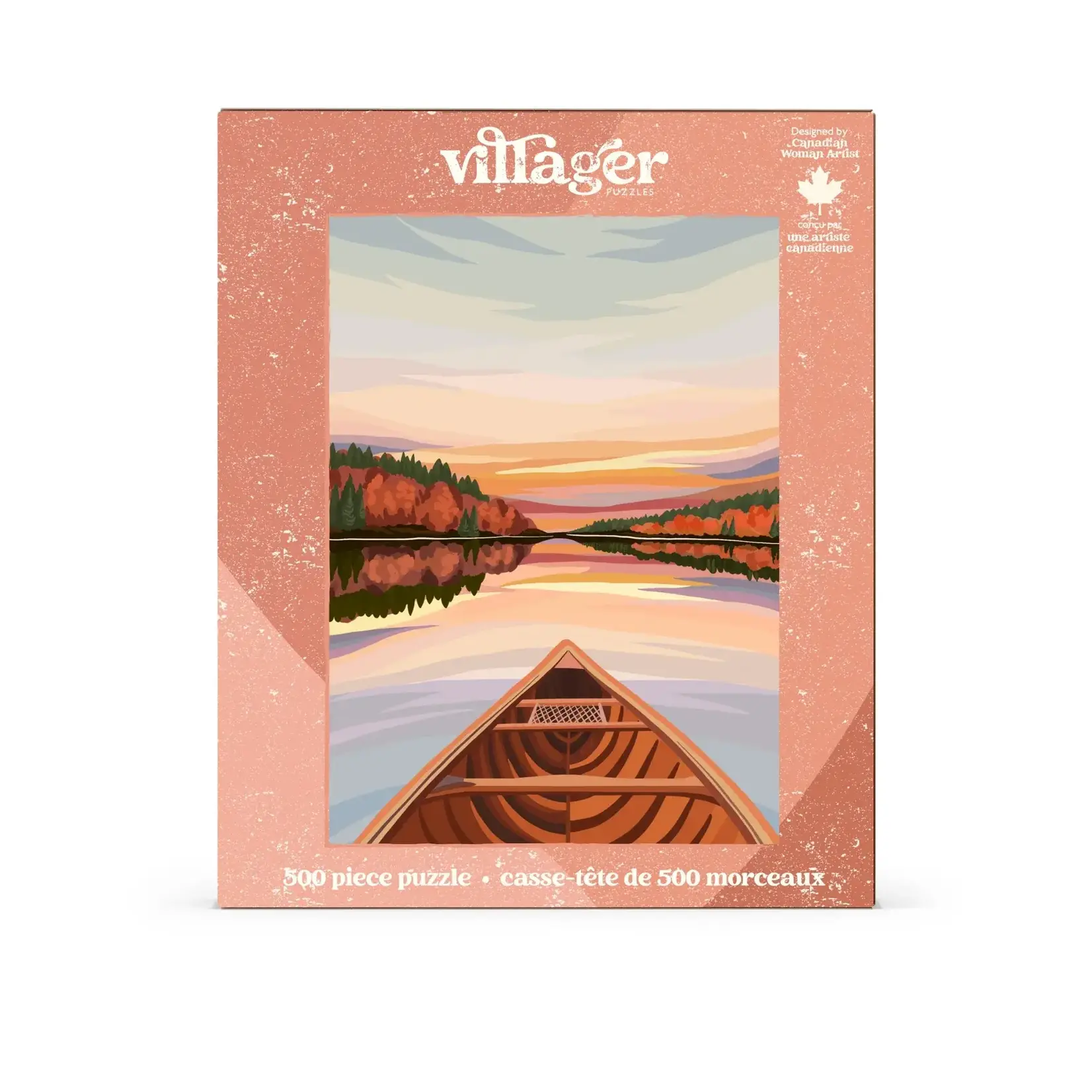 Villager Puzzles Jigsaw Puzzle - Canoeing at Dawn (500-Piece)