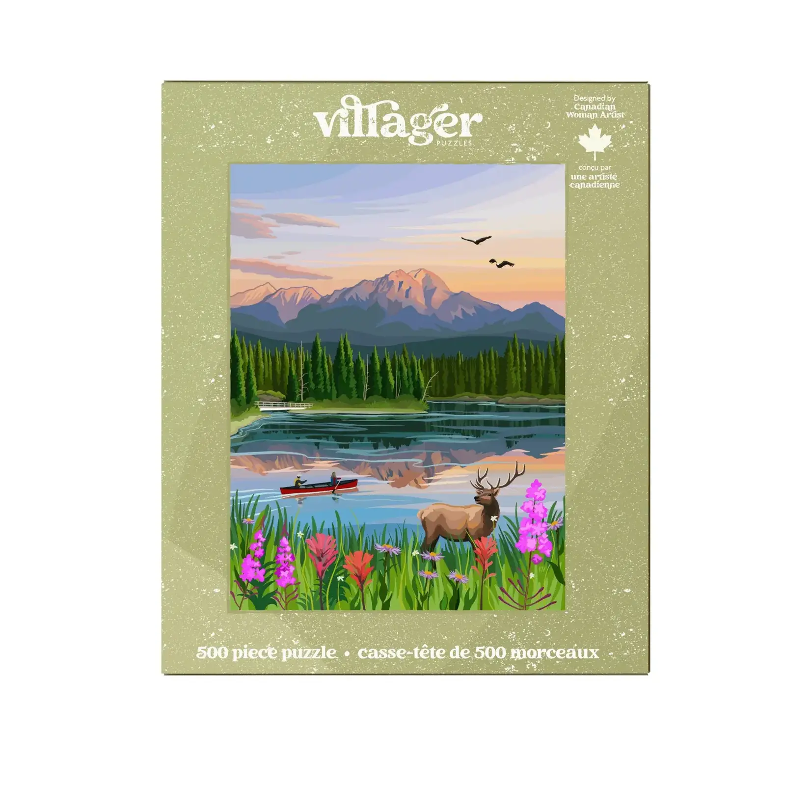 Villager Puzzles Jigsaw Puzzle - Jasper Flowers (500-Piece)