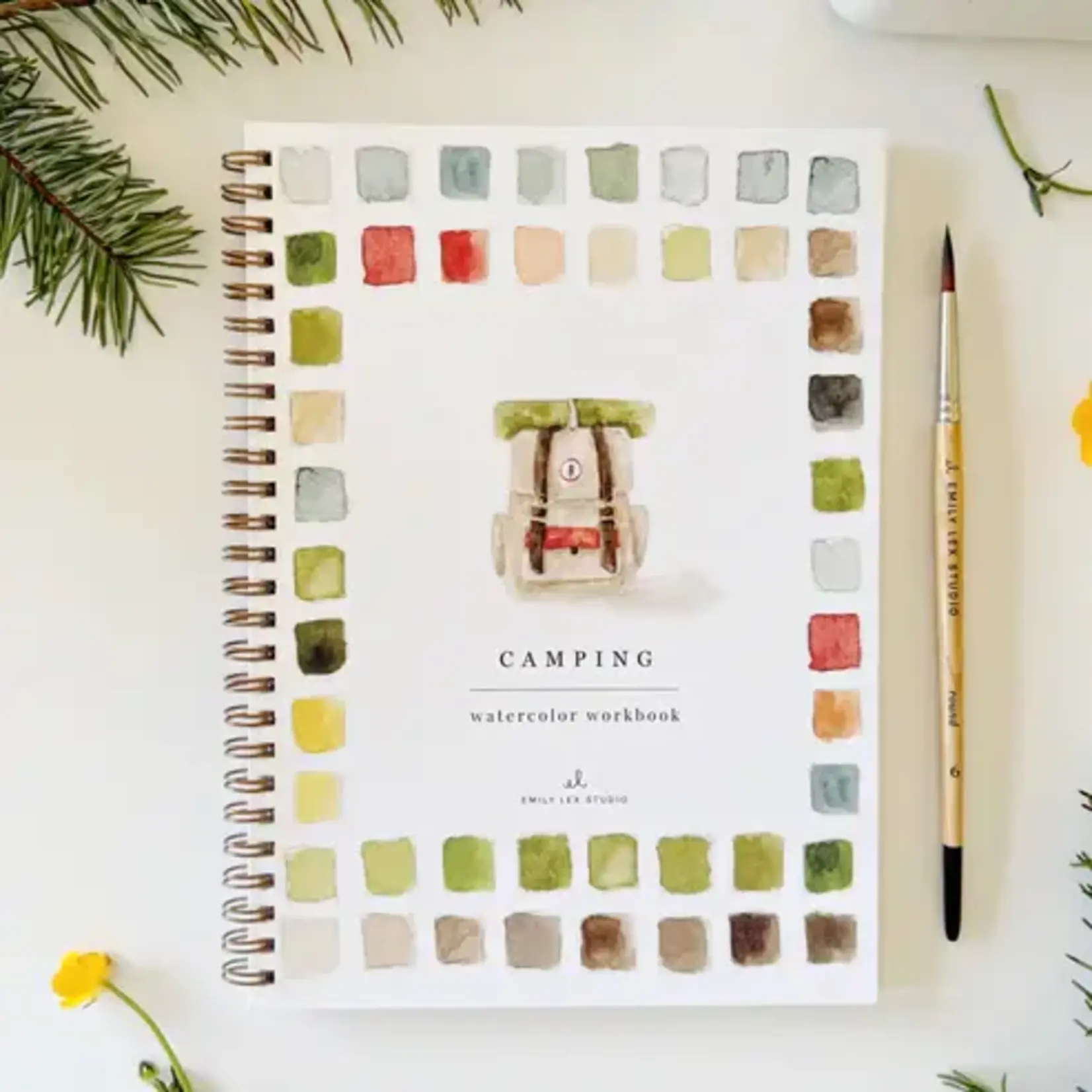 Emily Lex Studio Watercolor Workbook - Camping