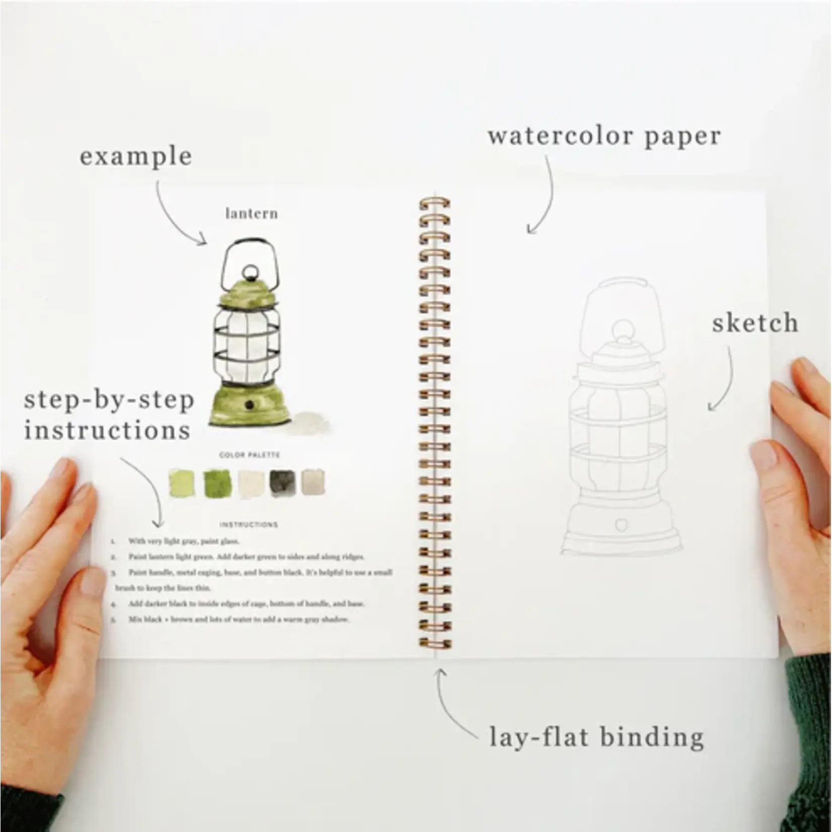 Emily Lex Studio Watercolor Workbook - Camping
