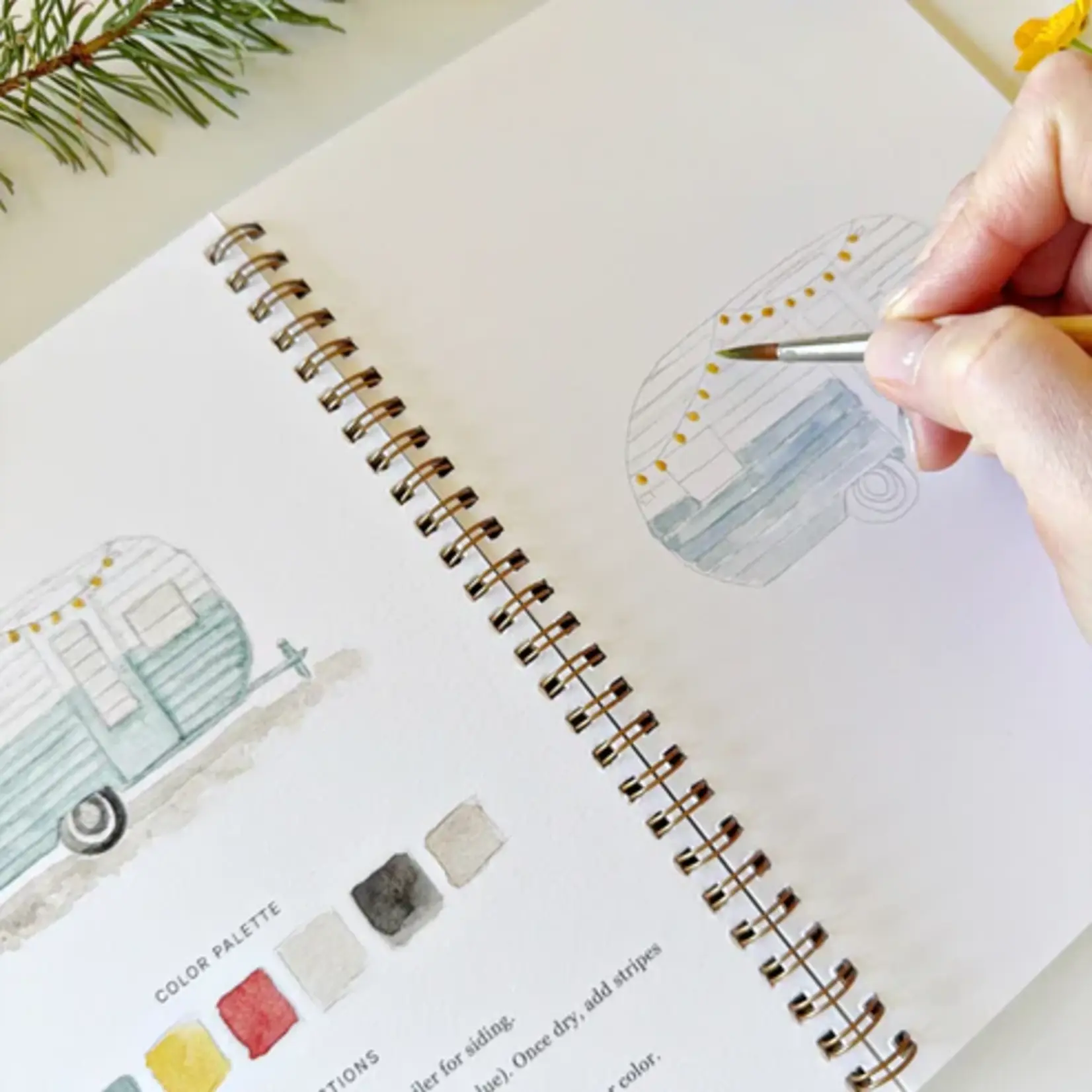 Emily Lex Studio Watercolor Workbook - Camping