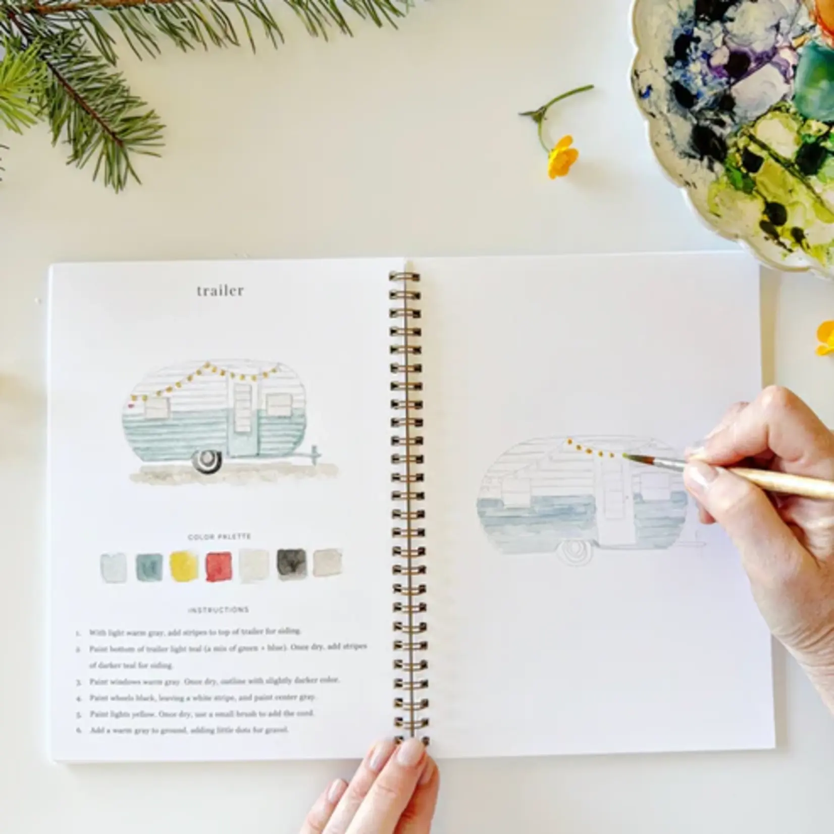 Emily Lex Studio Watercolor Workbook - Camping