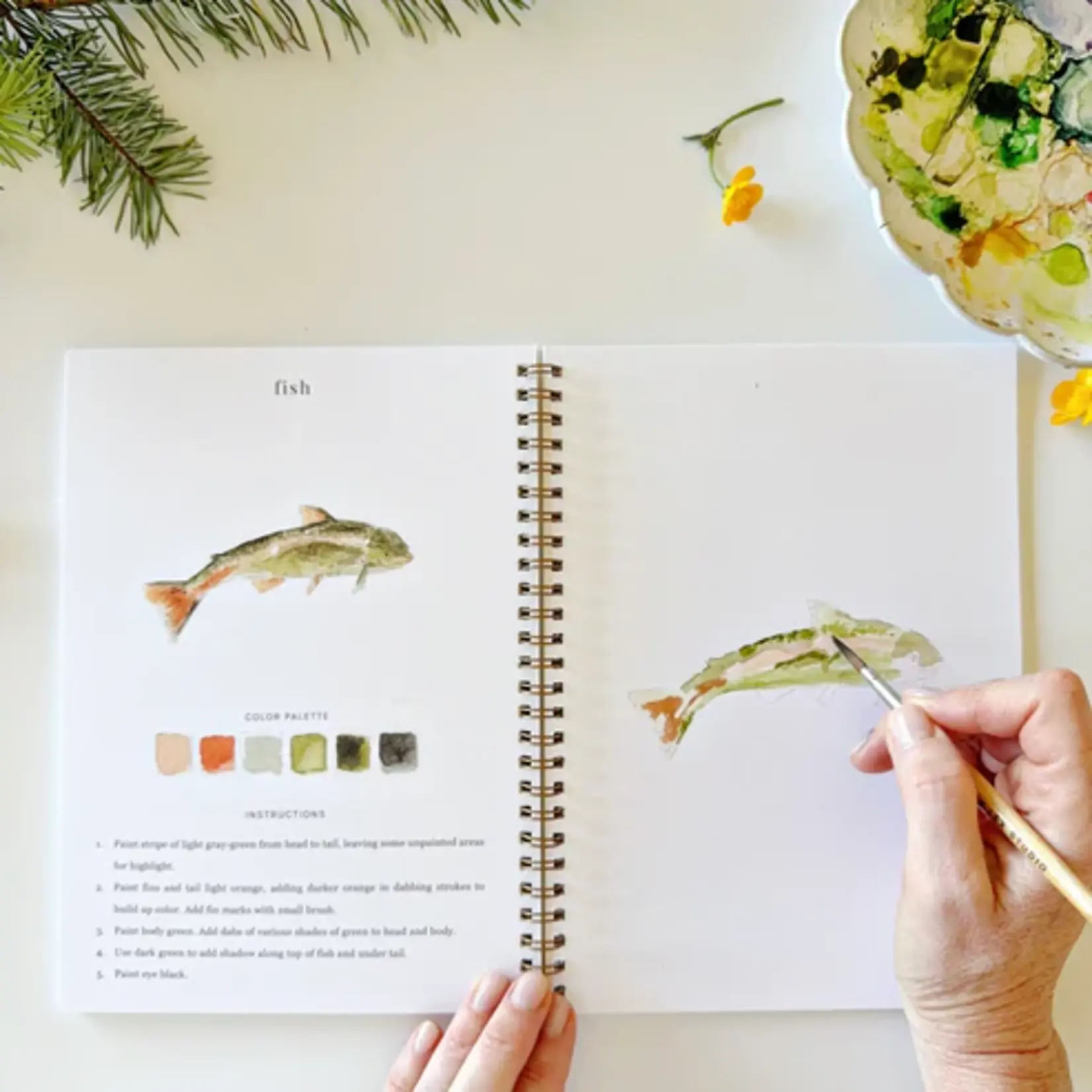 Emily Lex Studio Watercolor Workbook - Camping