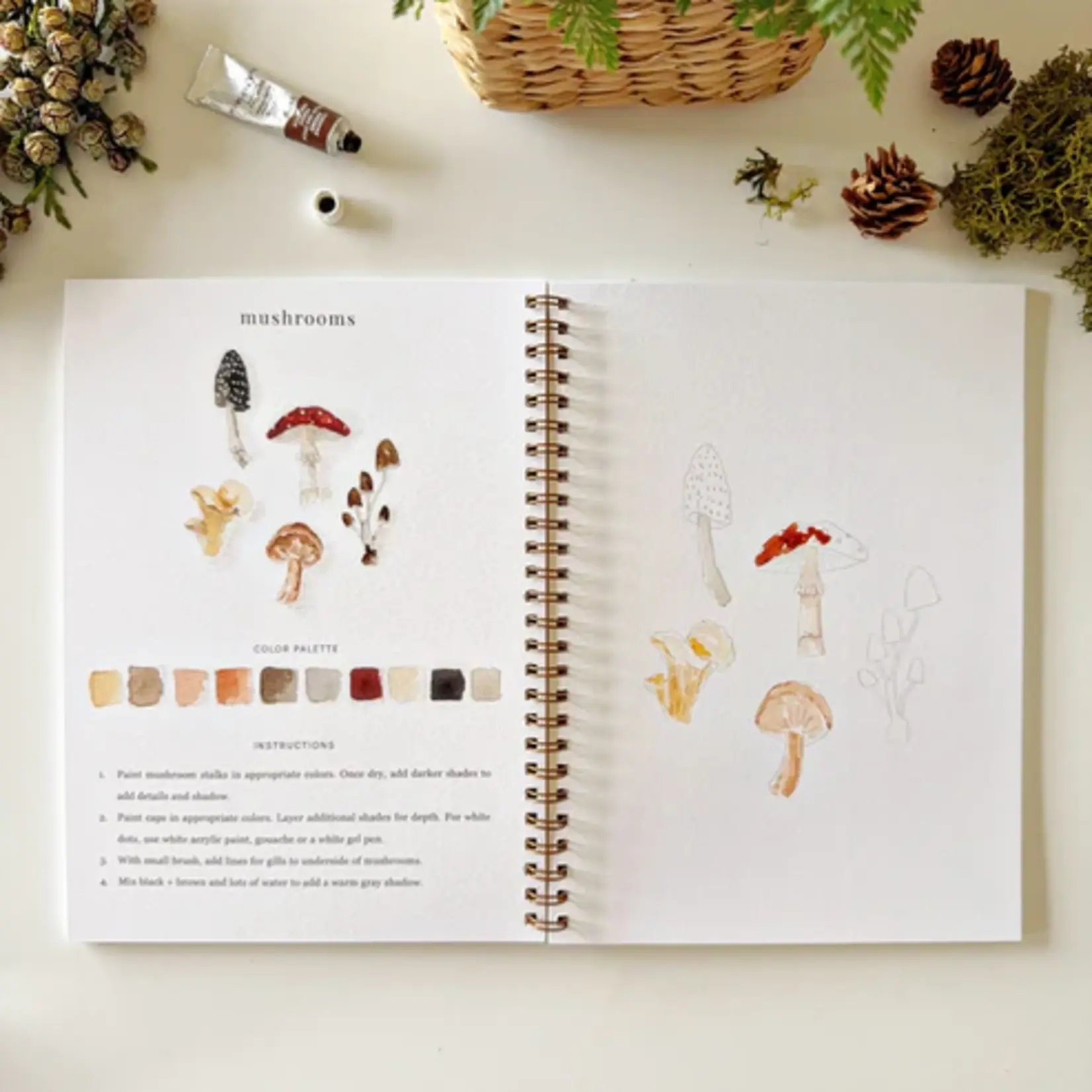 Emily Lex Studio Watercolor Workbook - Woodland
