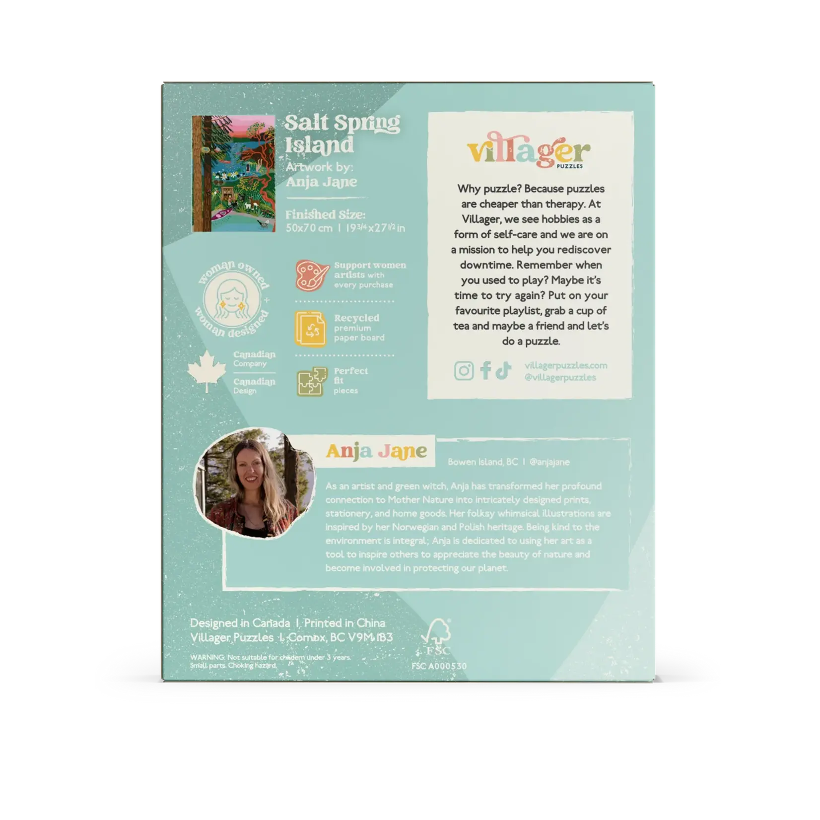 Villager Puzzles Jigsaw Puzzle - Salt Spring Island (1000-Piece)
