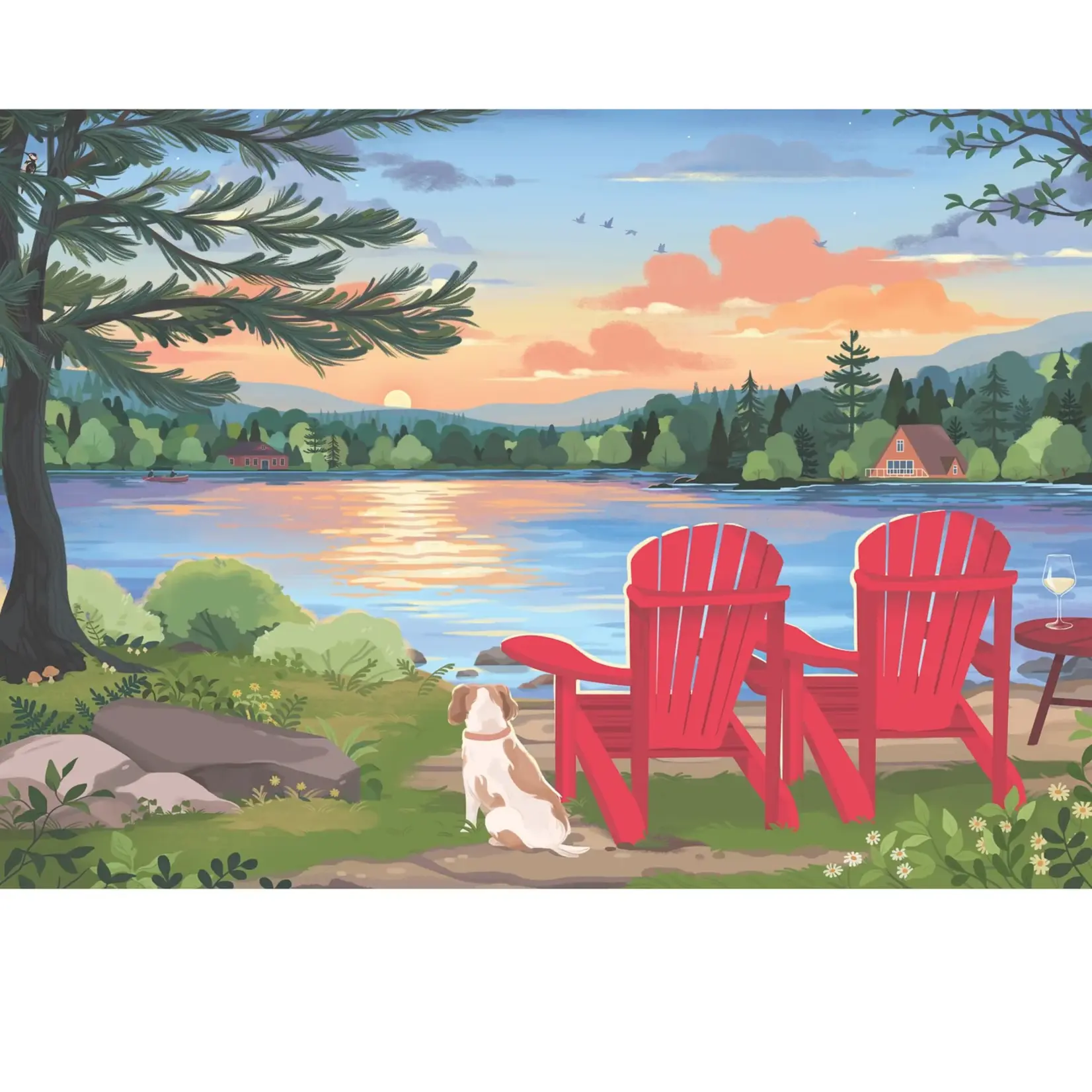 Villager Puzzles Jigsaw Puzzle - Cottage Country (500-Piece)