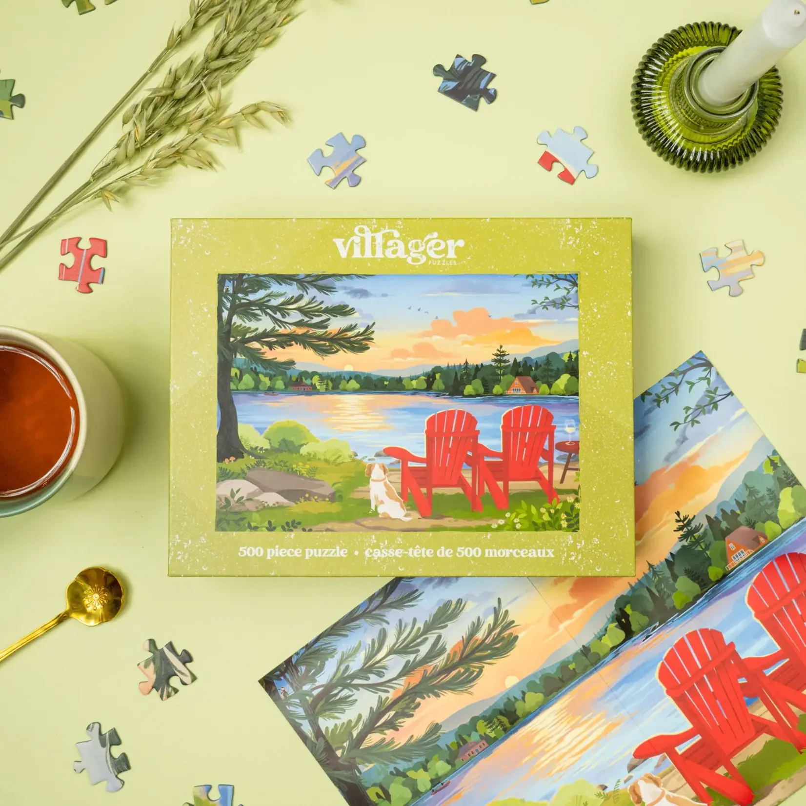 Villager Puzzles Jigsaw Puzzle - Cottage Country (500-Piece)