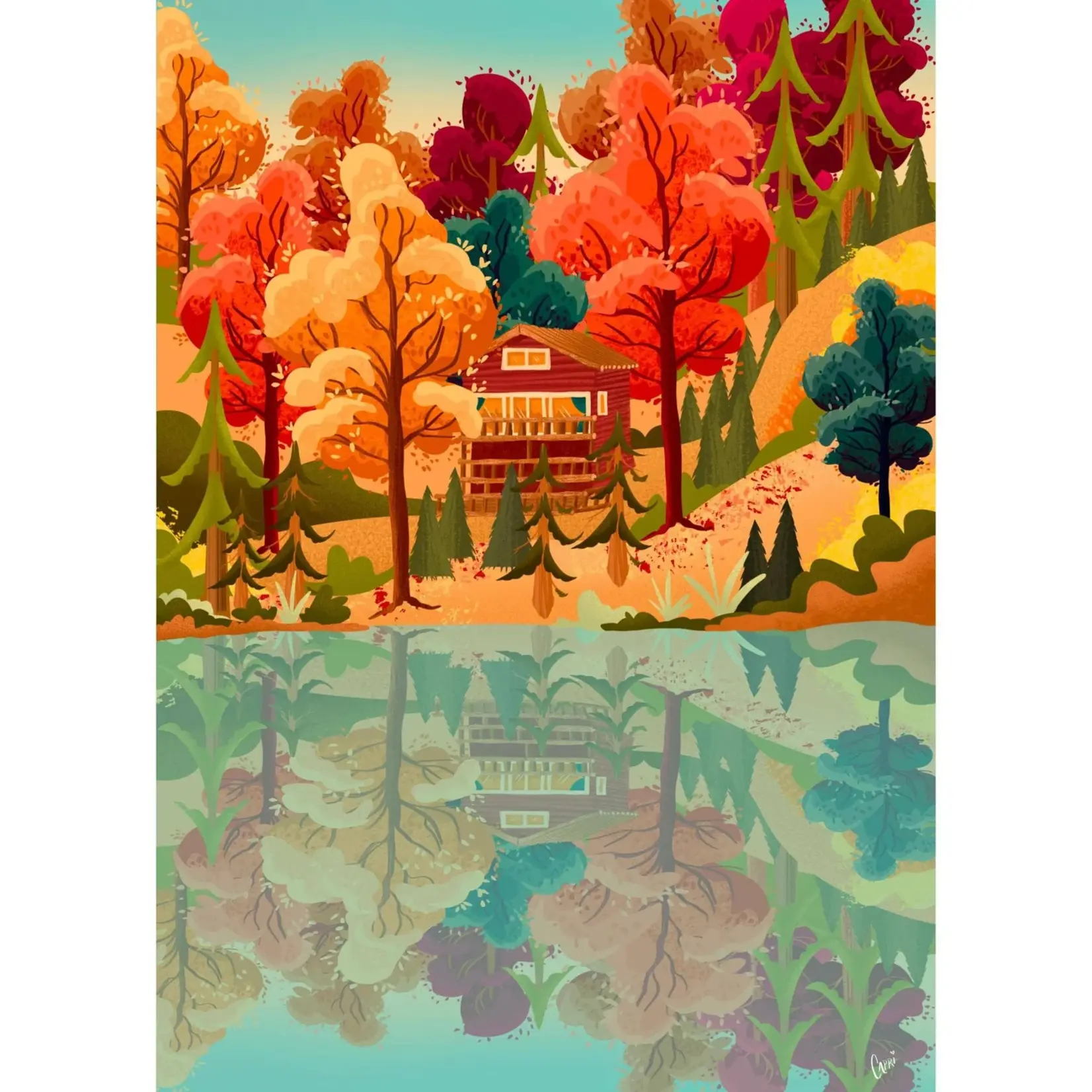 Villager Puzzles Jigsaw Puzzle - Muskoka Leaves (500-Piece)