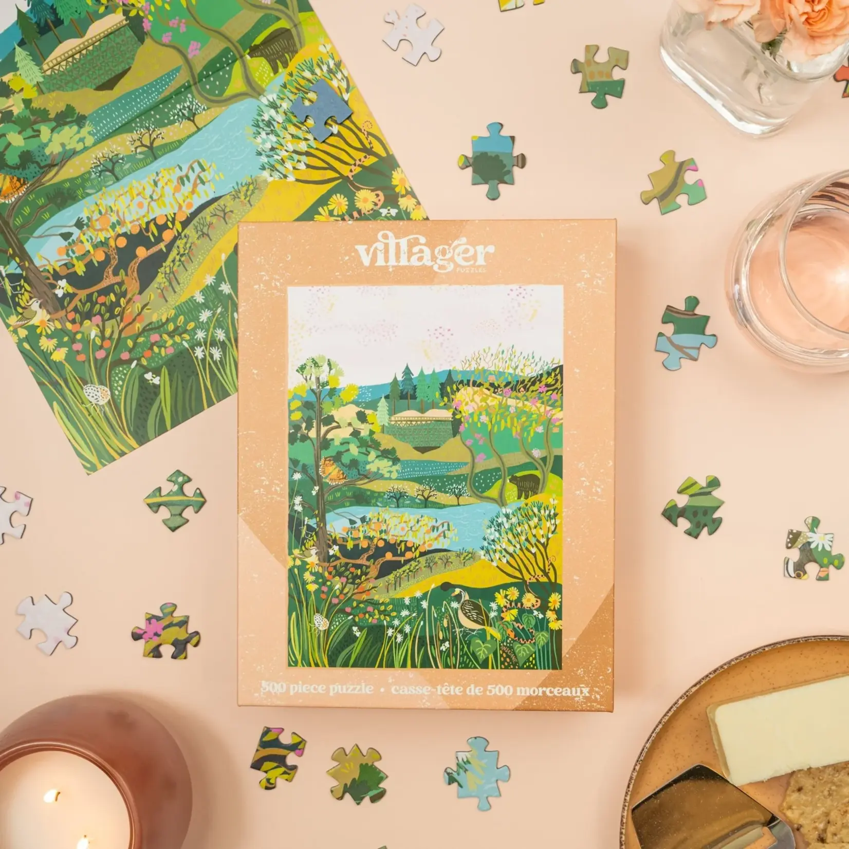 Villager Puzzles Jigsaw Puzzle - Okanagan Valley (500-Piece)