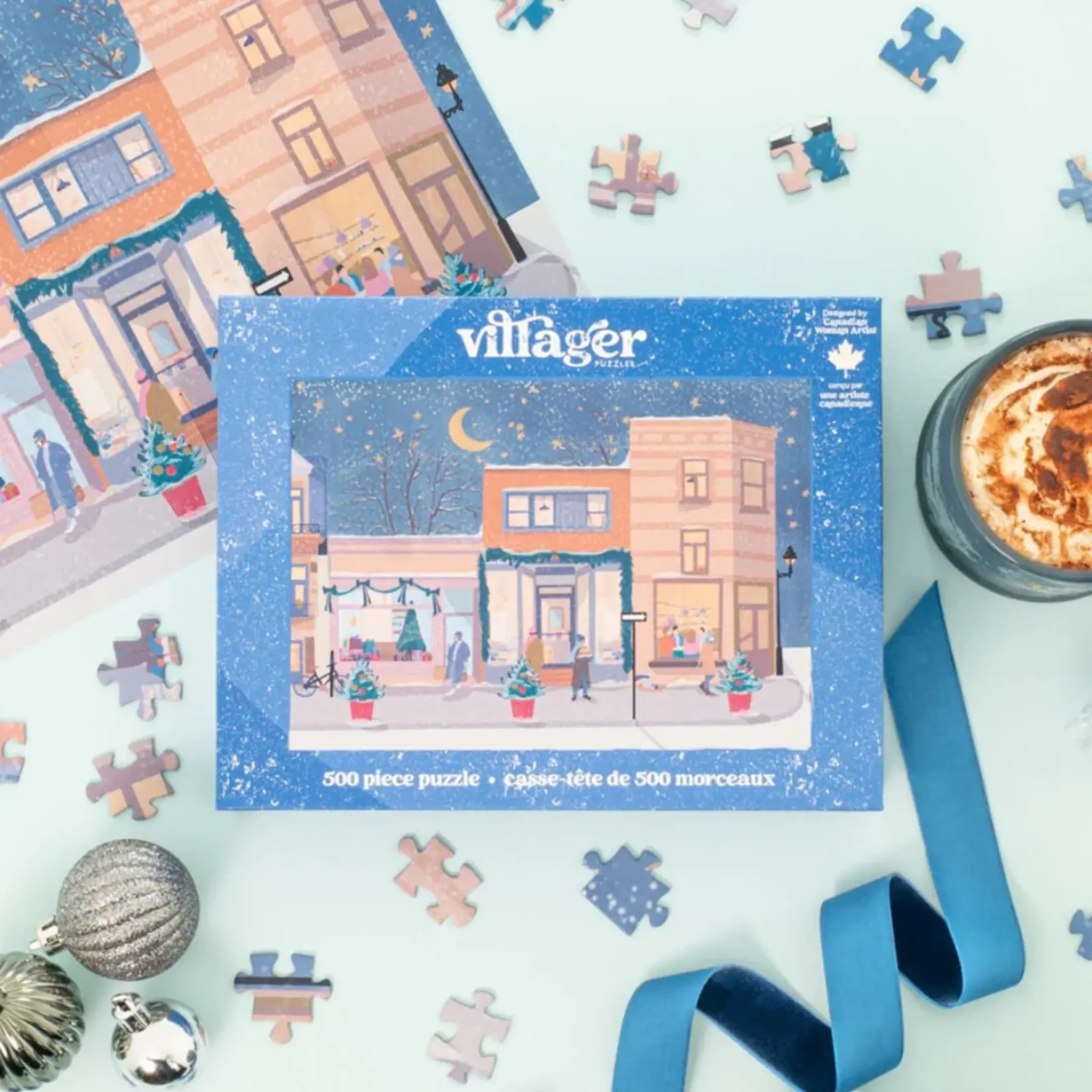 Villager Puzzles Jigsaw Puzzle - Holiday Streets (500-Piece)