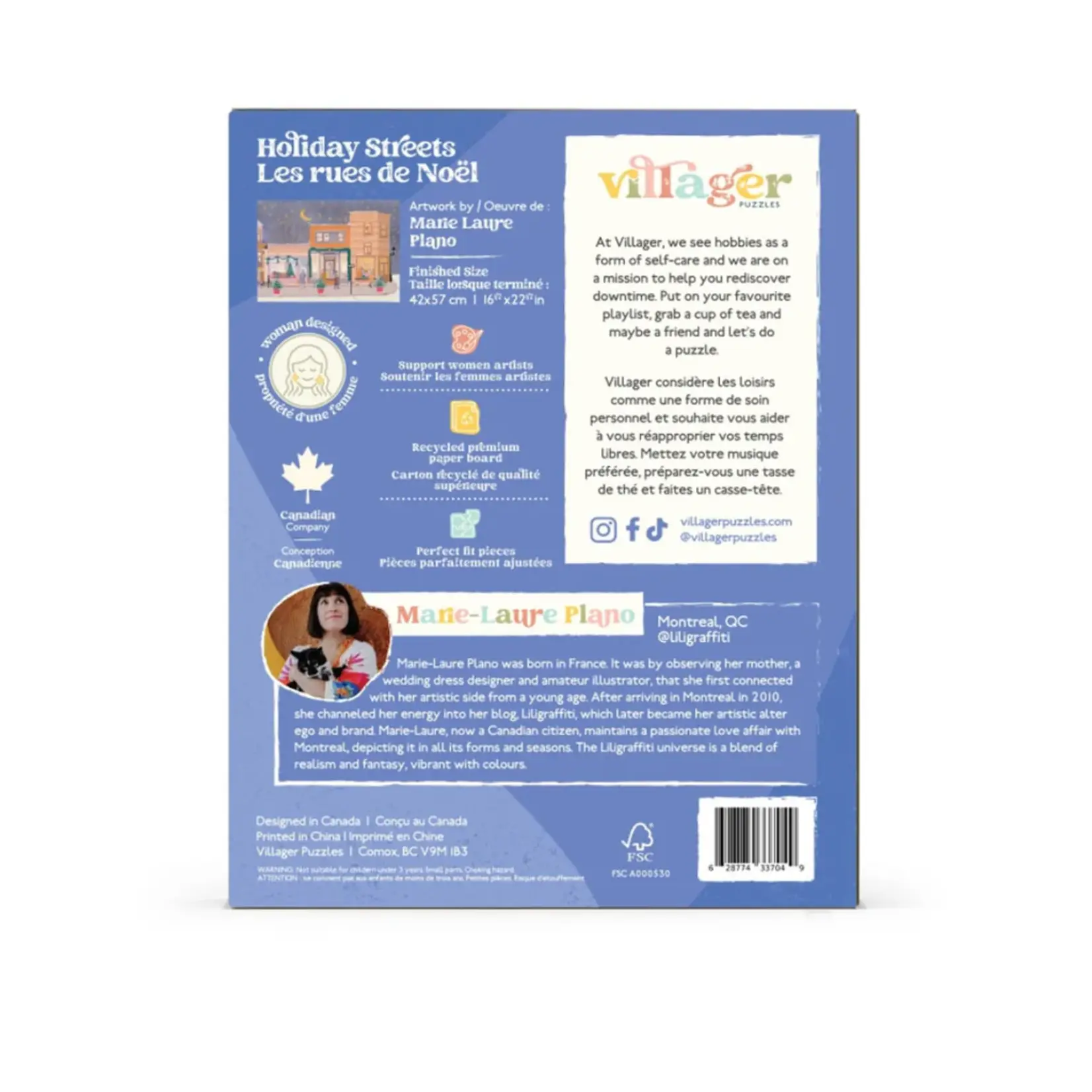 Villager Puzzles Jigsaw Puzzle - Holiday Streets (500-Piece)