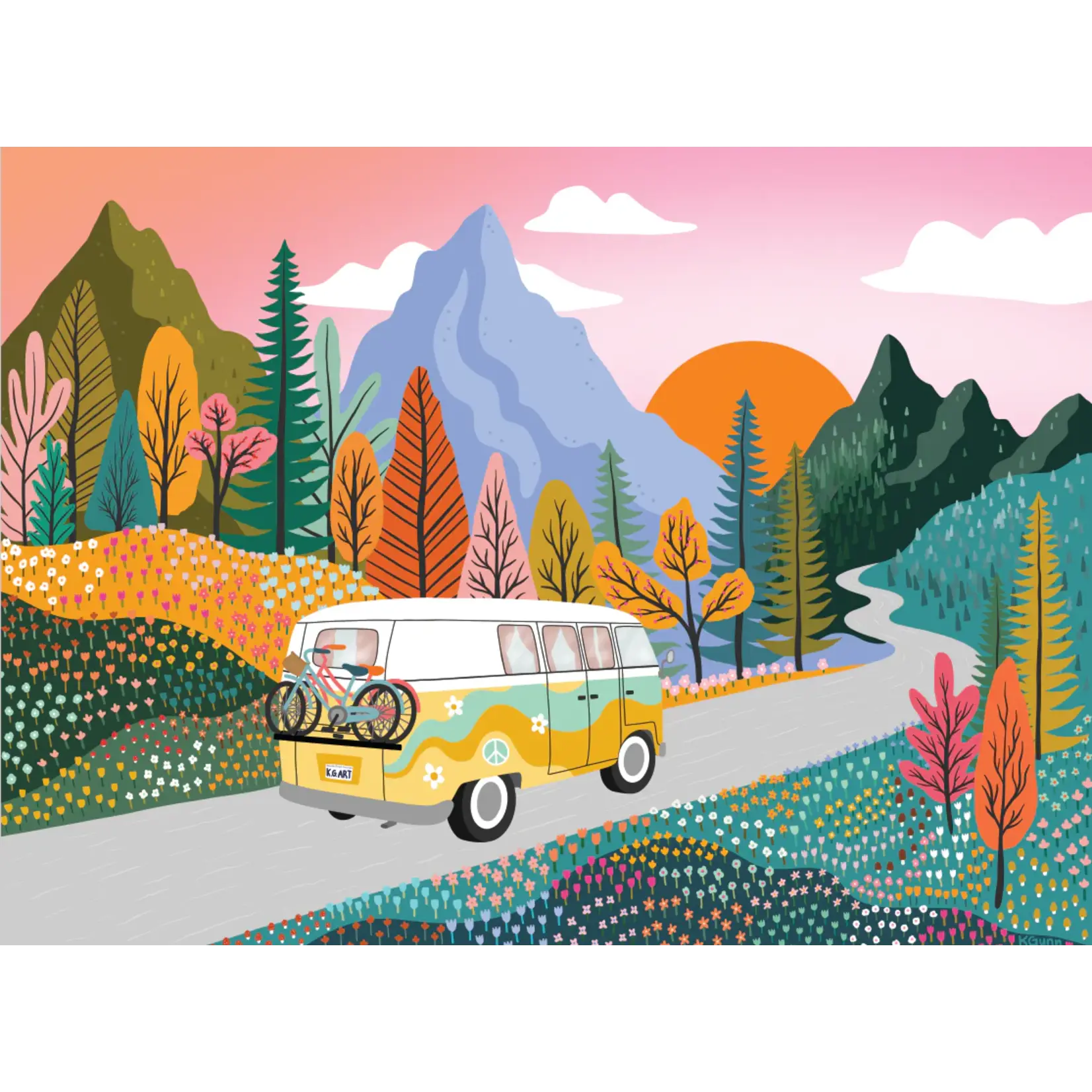 Villager Puzzles Jigsaw Puzzle - Road Trip (250-Piece)
