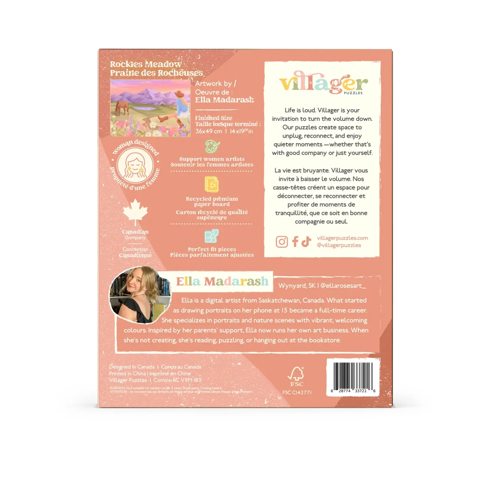 Villager Puzzles Jigsaw Puzzle - Rockies Meadow (250-Piece)