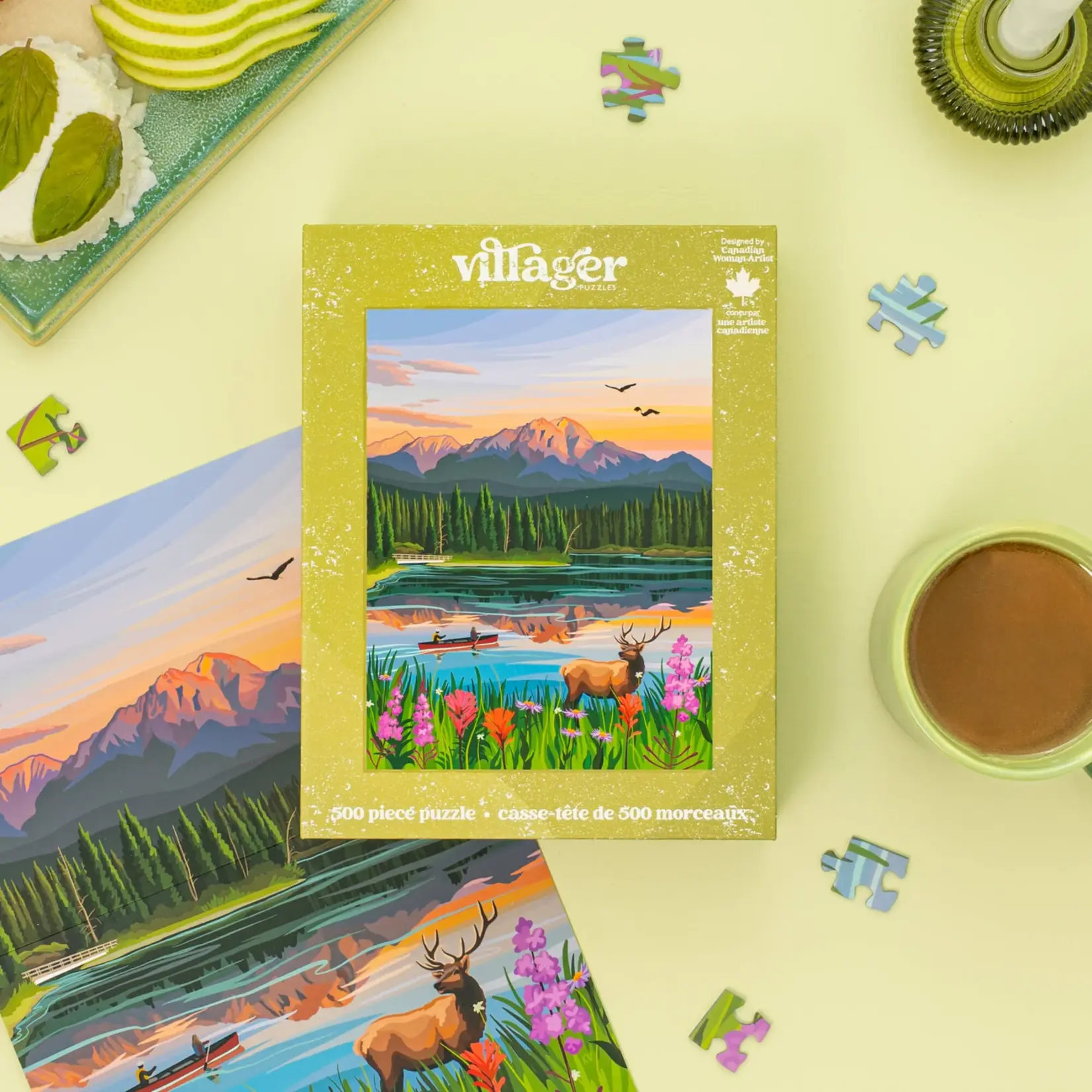 Villager Puzzles Jigsaw Puzzle - Jasper Flowers (500-Piece)
