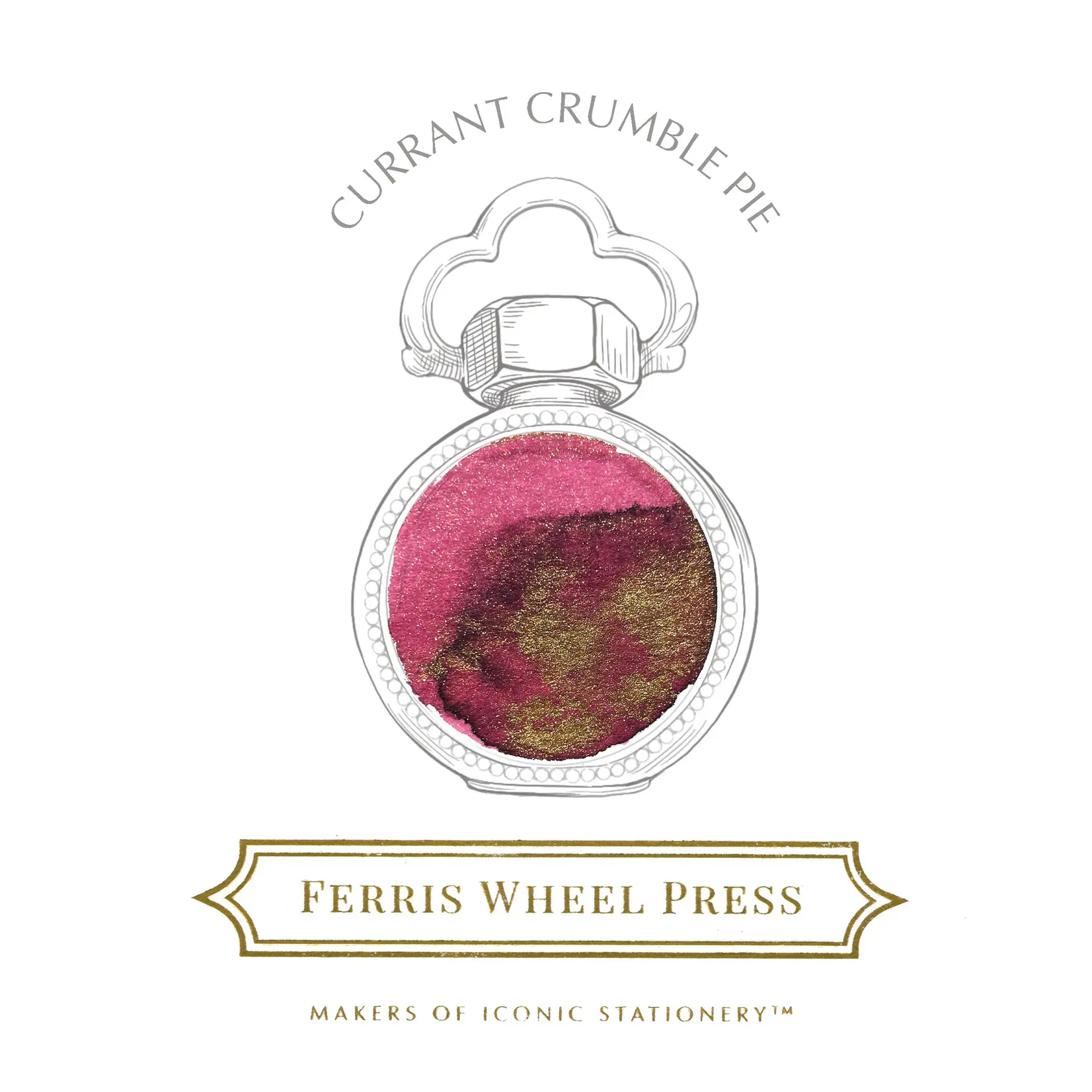 Ferris Wheel Press Fountain Pen Ink - Currant Crumble Pie (38ml / 10ml)
